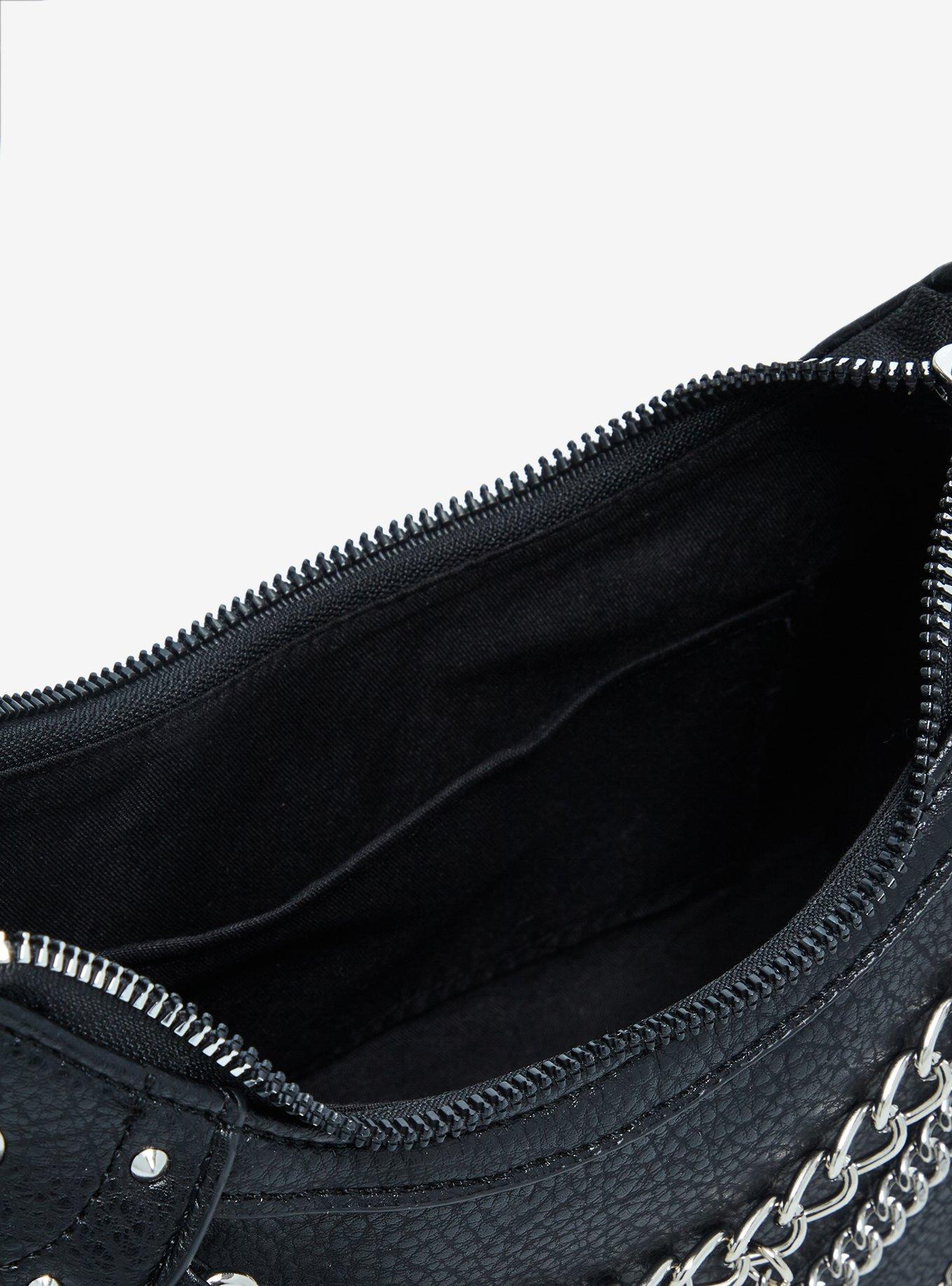 Social Collision® Stud Heart Key Chain Shoulder Bag