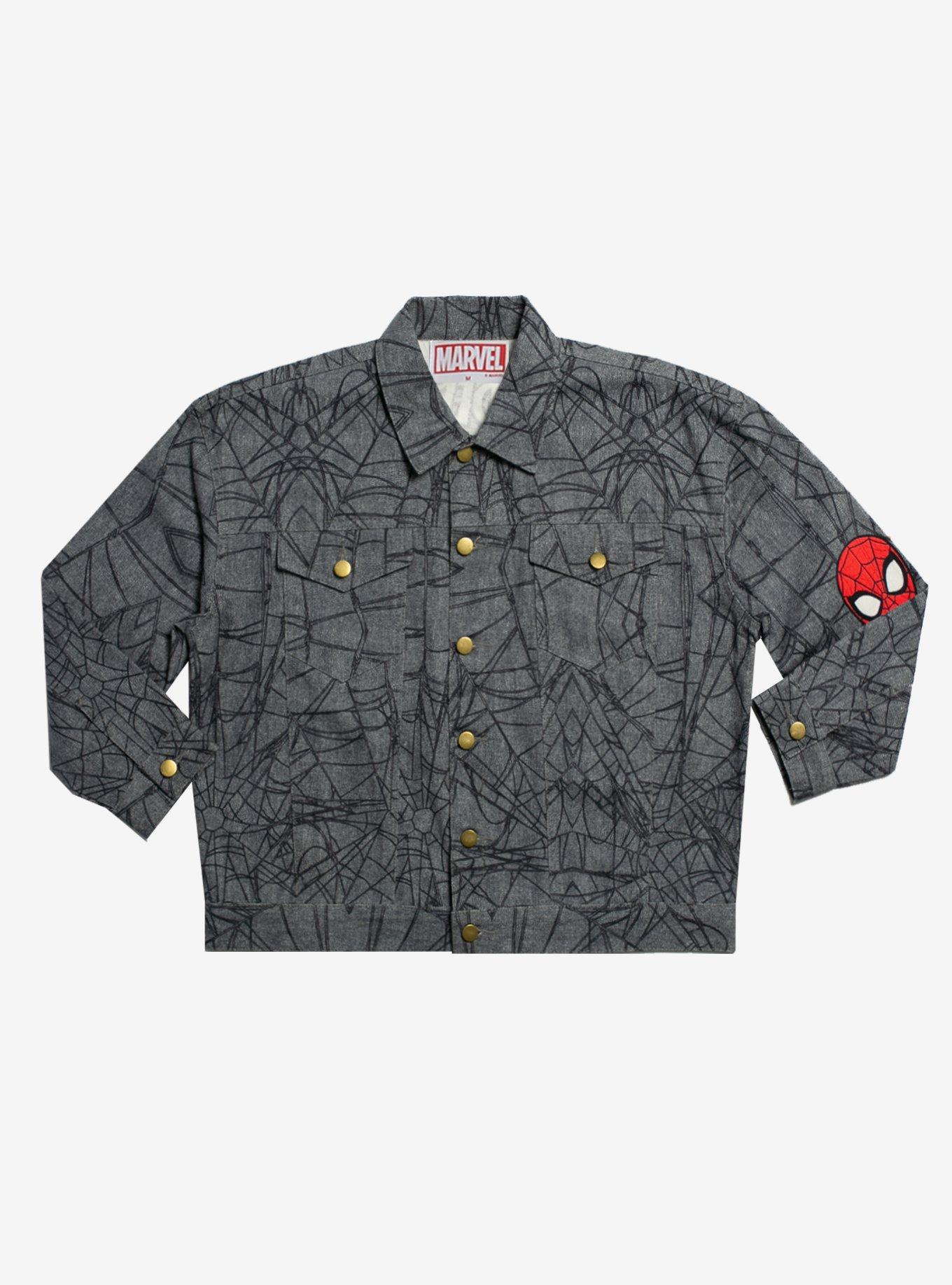 Marvel Spider-Man Youth Denim Jacket, BLACK, alternate
