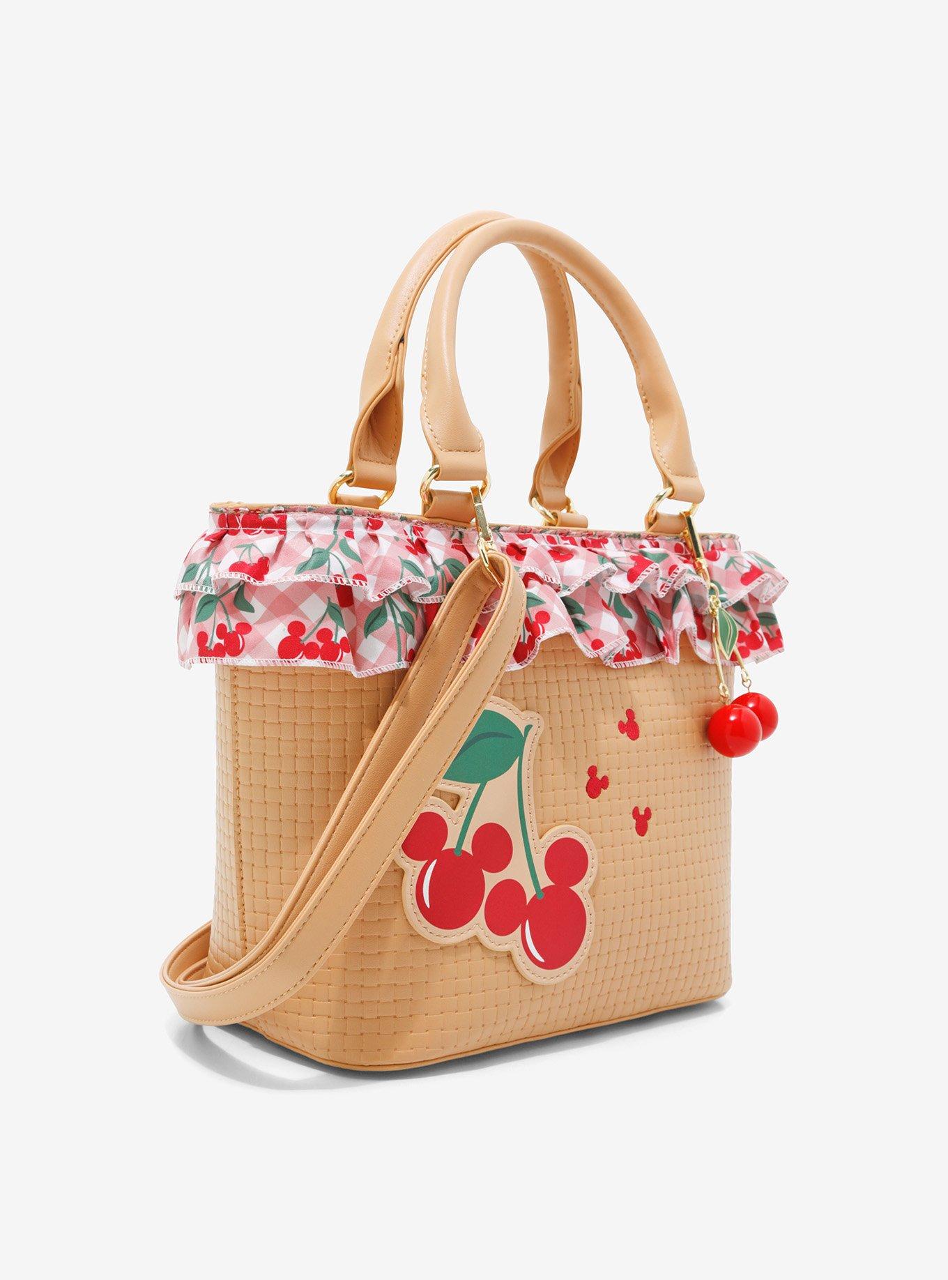 Her Universe Disney Mickey Mouse Cherries Picnic Satchel Bag, , alternate