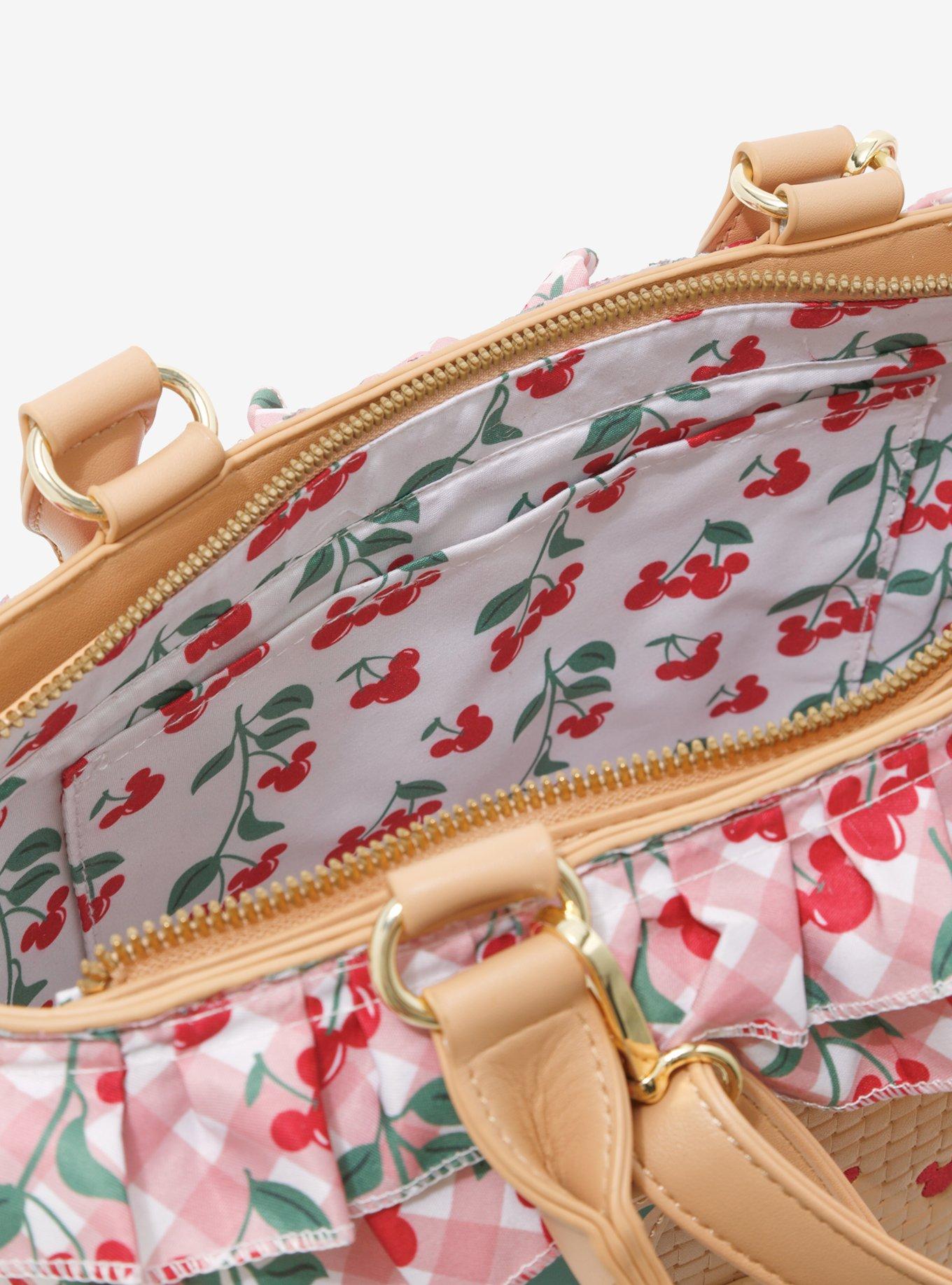 Her Universe Disney Mickey Mouse Cherries Picnic Satchel Bag, , alternate