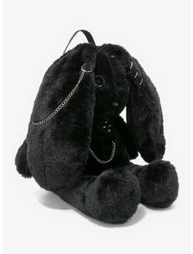 Black Bunny Piercings & Chains Plush Mini Backpack, , hi-res