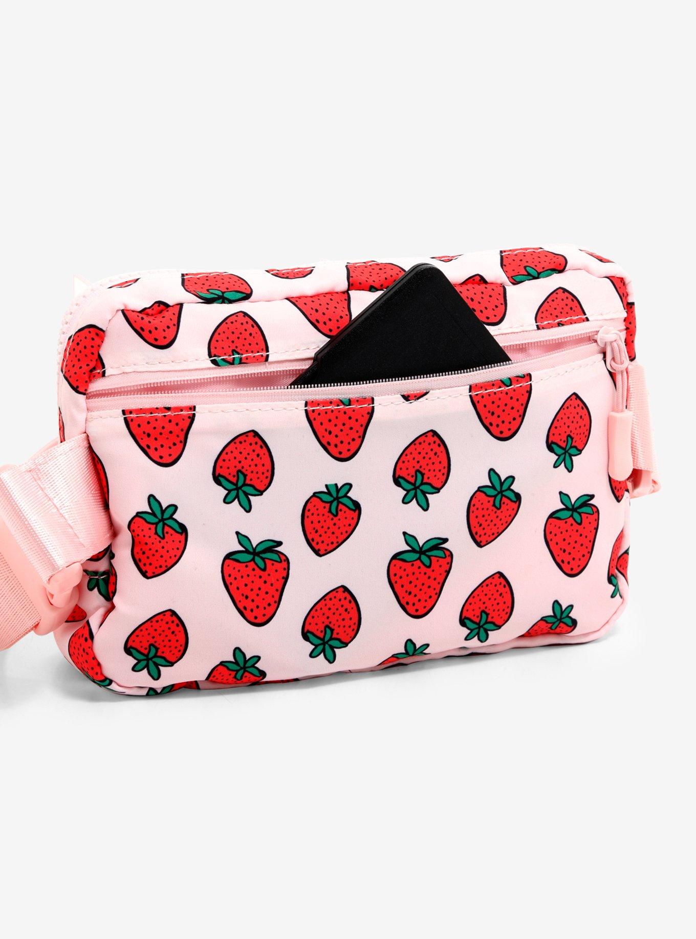 Kawaii Strawberry Fanny Pack, , alternate