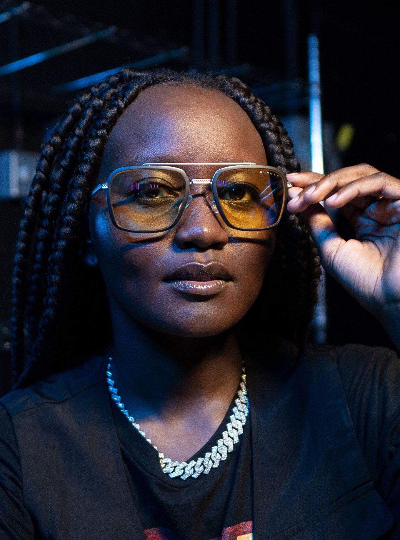 GUNNAR Marvel Iron Man Stark Industries Edition Clear Tint Blue Light Glasses, , alternate