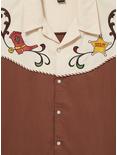 Disney Pixar Toy Story Sheriff Woody Western Button-Up, BROWN  LIGHT BROWN, alternate