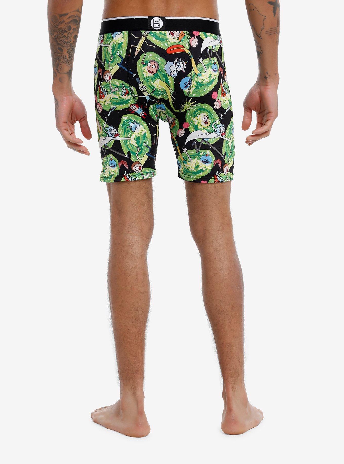 Rick And Morty Portals Boxer Briefs, MULTI, alternate