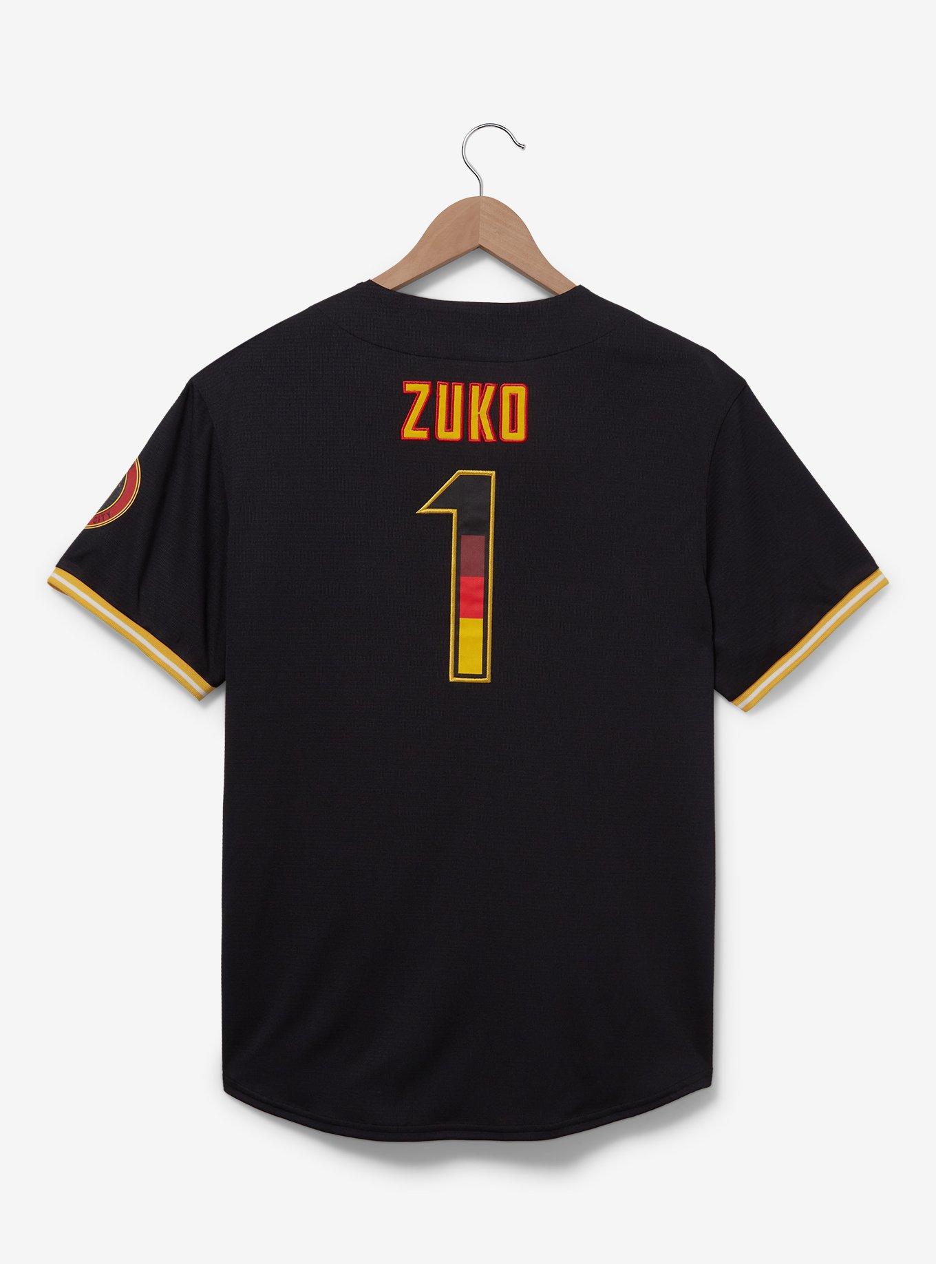 Avatar: The Last Airbender Fire Nation Baseball Jersey - BoxLunch Exclusive, BLACK, alternate