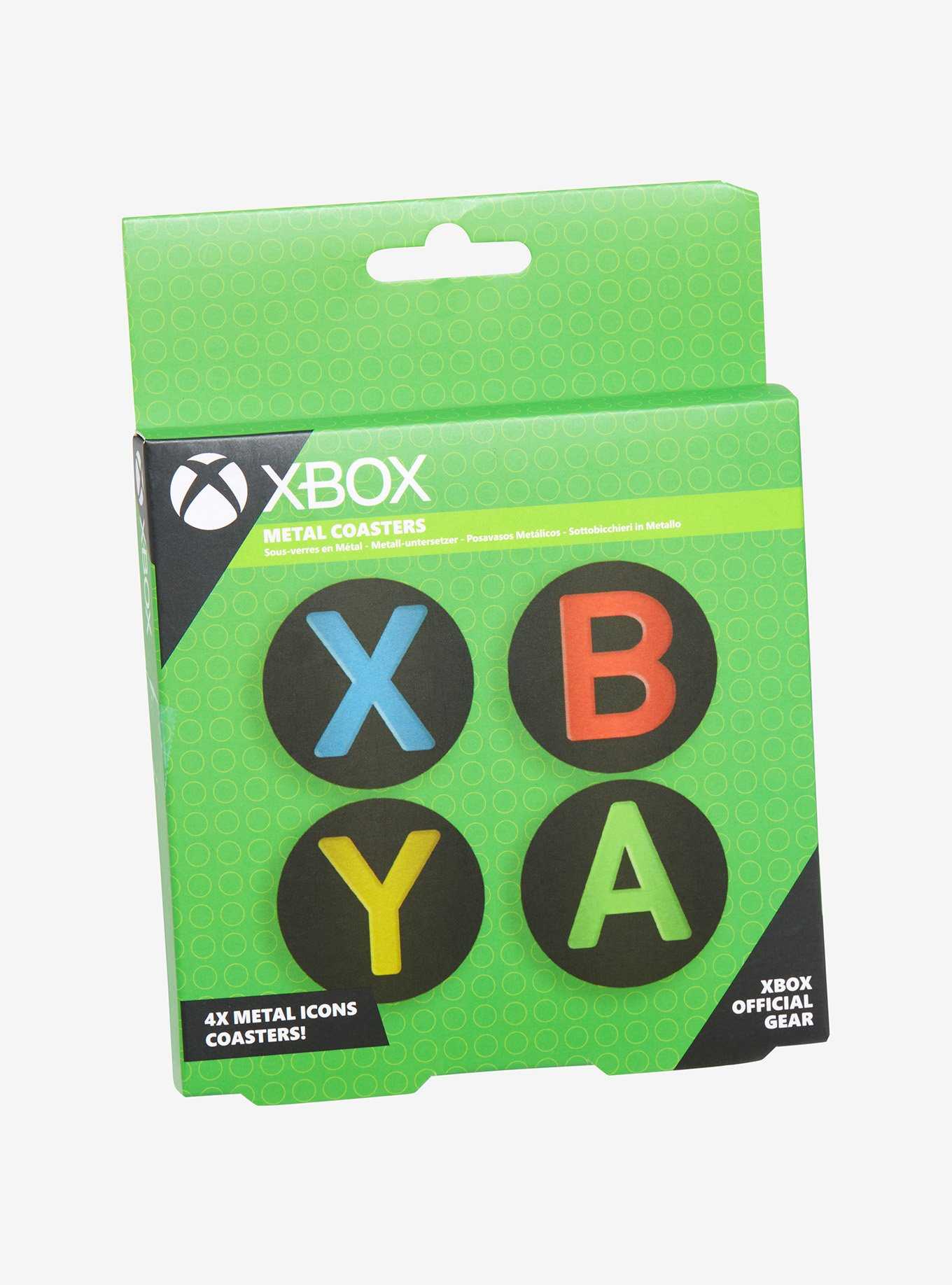 Xbox Controller Icons Metal Coaster Set, , hi-res