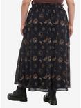 Cosmic Aura® Dark Celestial Mesh Maxi Skirt Plus Size, GOLD, alternate