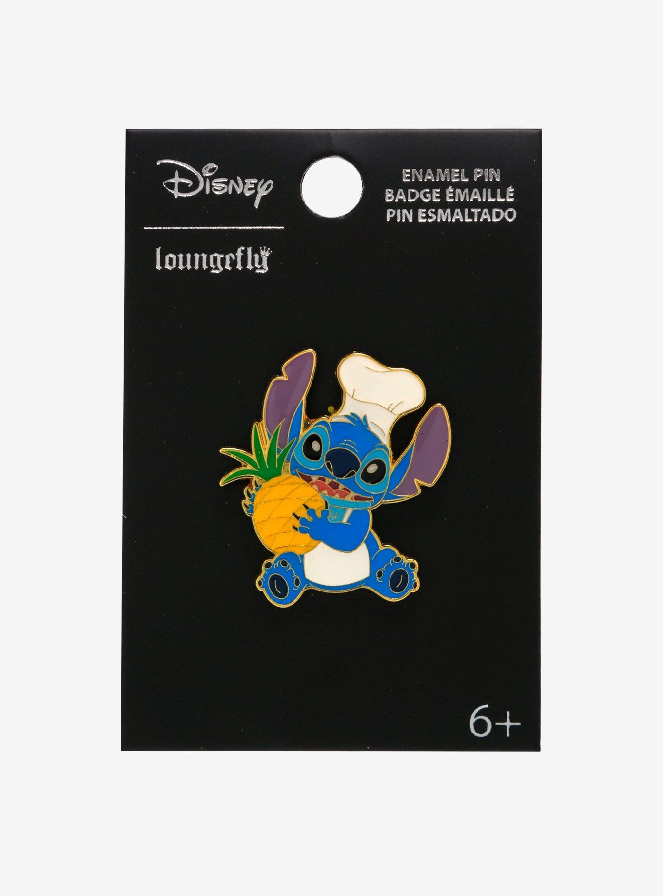 Loungefly Disney Lilo & Stitch Chef Pineapple Enamel Pin — BoxLunch Exclusive, , alternate