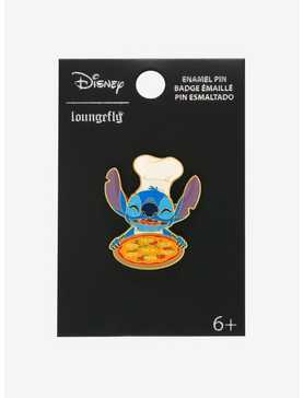 Loungefly Disney Lilo & Stitch Chef Pineapple Pizza Enamel Pin — BoxLunch Exclusive, , hi-res