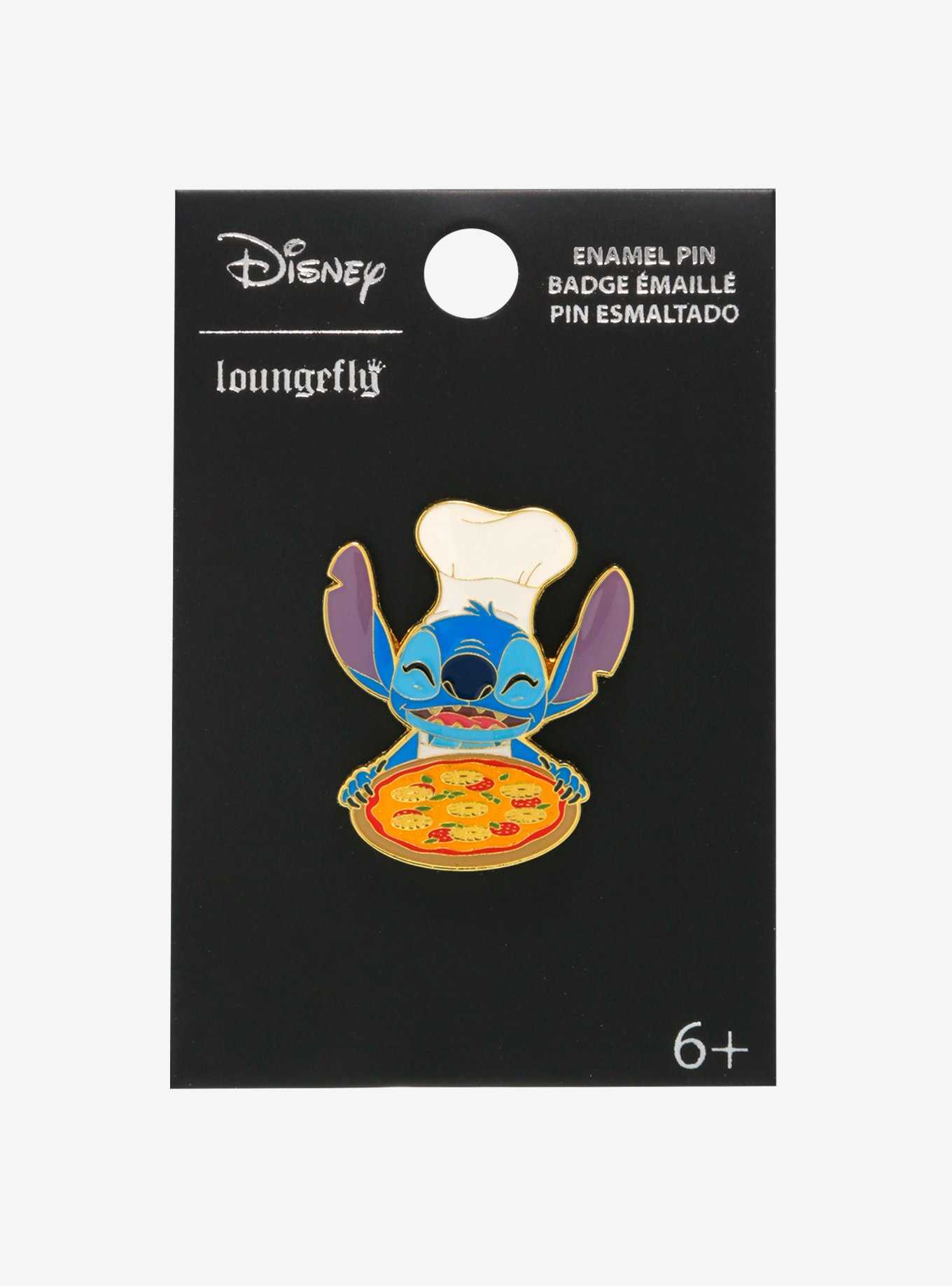 Loungefly Disney Lilo & Stitch Chef Pineapple Pizza Enamel Pin — BoxLunch Exclusive, , hi-res