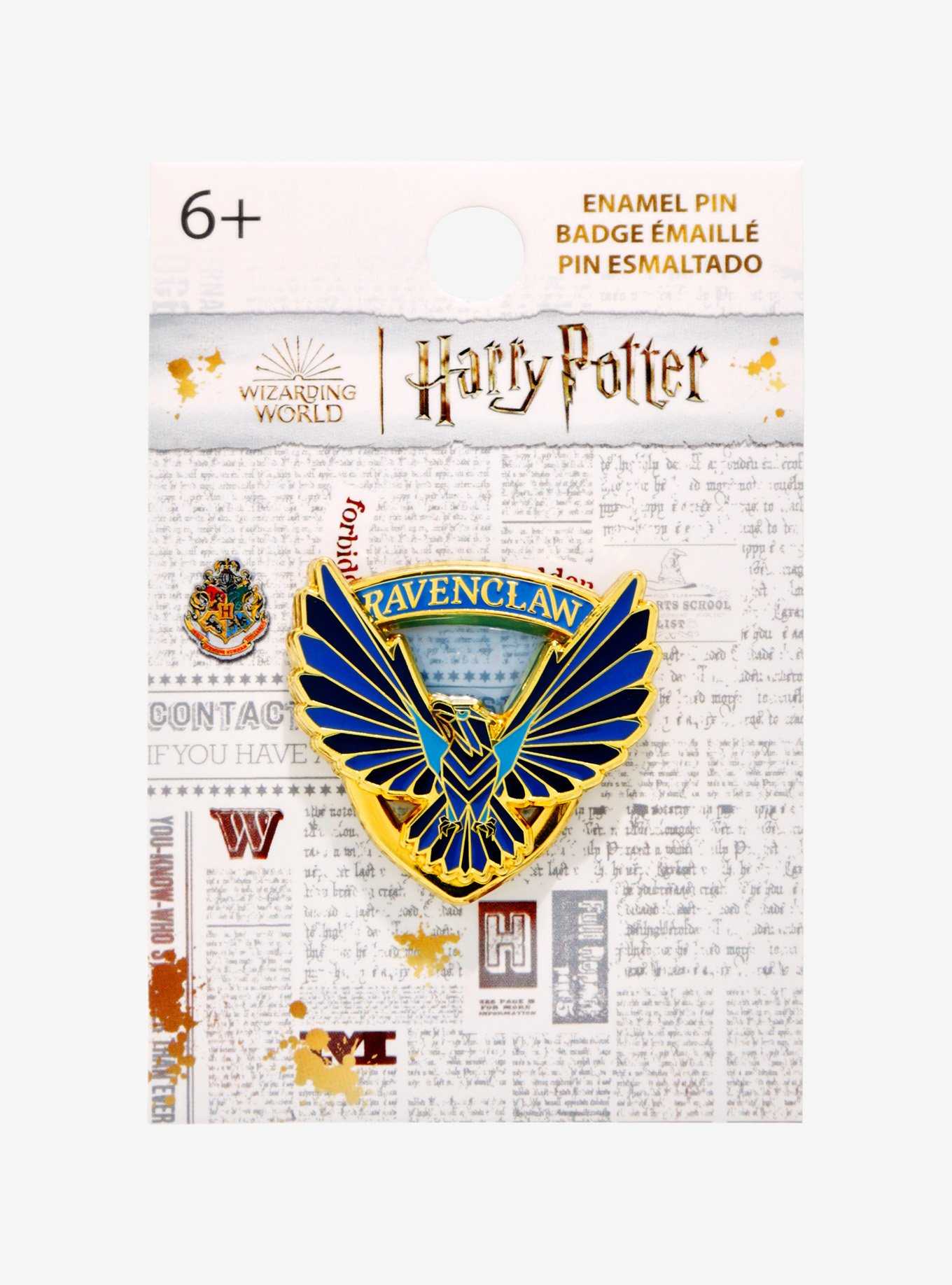 Loungefly Harry Potter Ravenclaw Stained Glass Enamel Pin — BoxLunch Exclusive, , hi-res