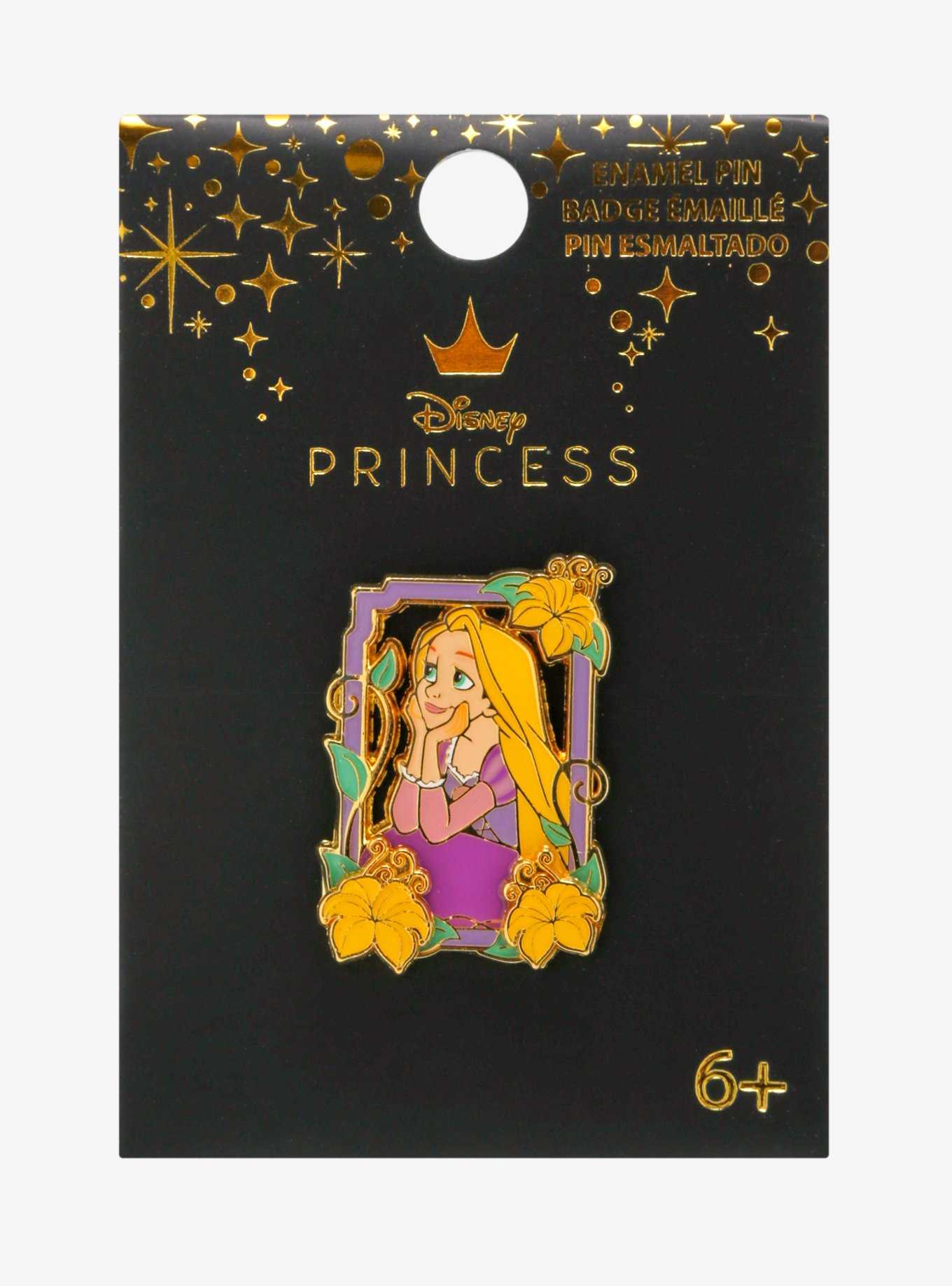 Loungefly Disney Tangled Rapunzel Golden Flower Enamel Pin — BoxLunch Exclusive, , hi-res