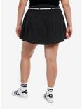 Sweet Society® Black & White Pleated Pinstripe Ribbon Skirt Plus Size, , alternate