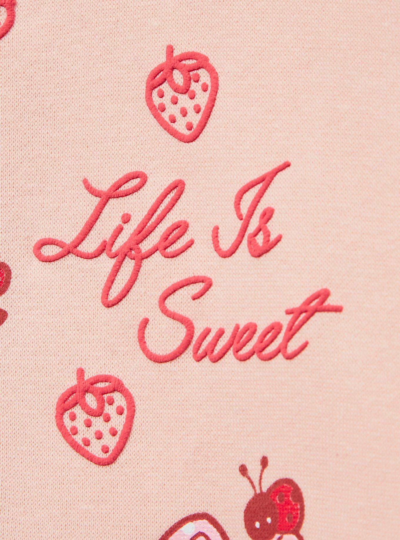 Strawberry Shortcake Custard & Strawberry Portrait Crewneck - BoxLunch Exclusive, , hi-res