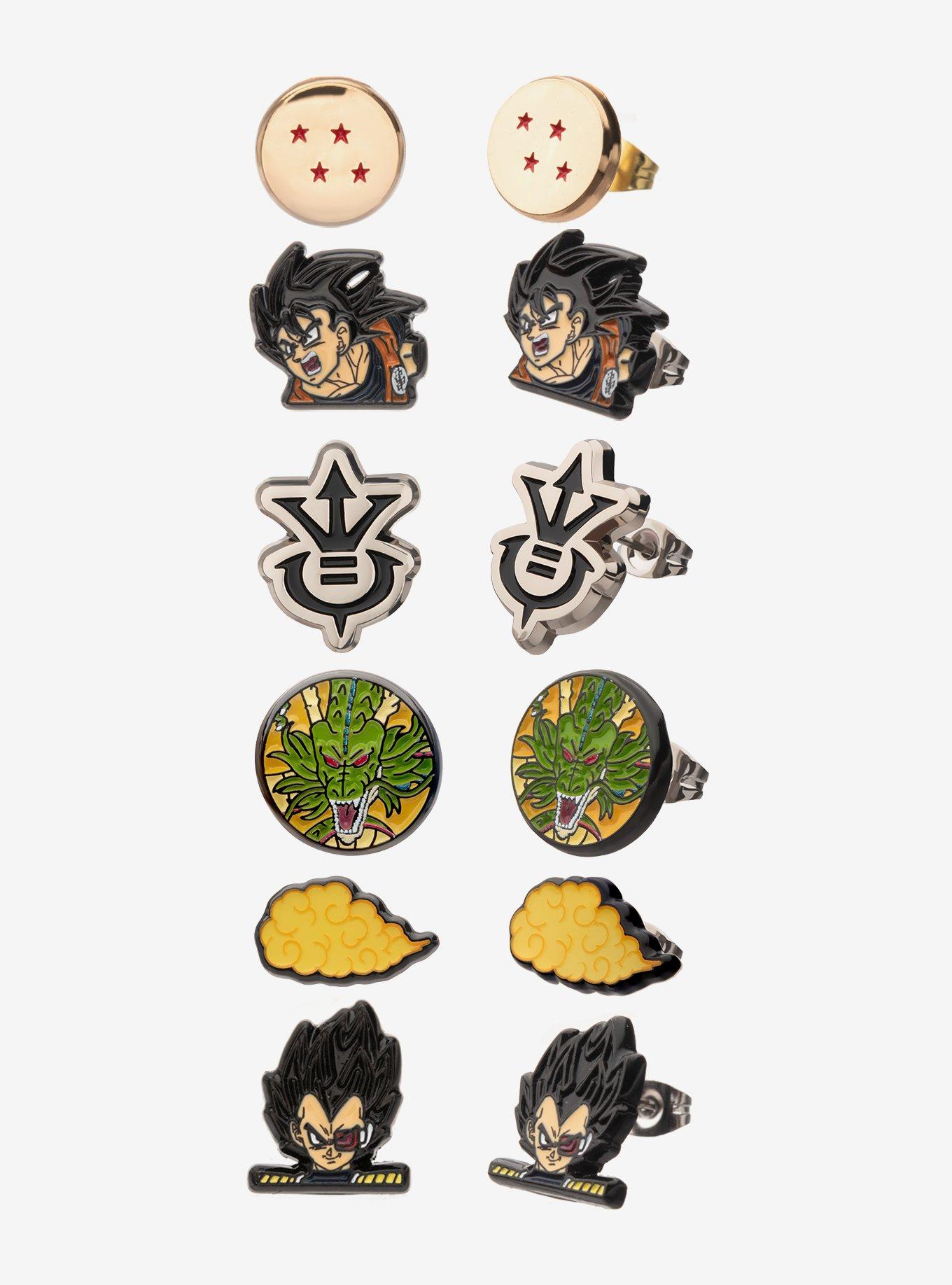 Dragon Ball Z Icons Earring Set, , alternate