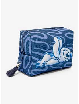 Disney Lilo & Stitch Denim Wave Cosmetic Bag, , hi-res