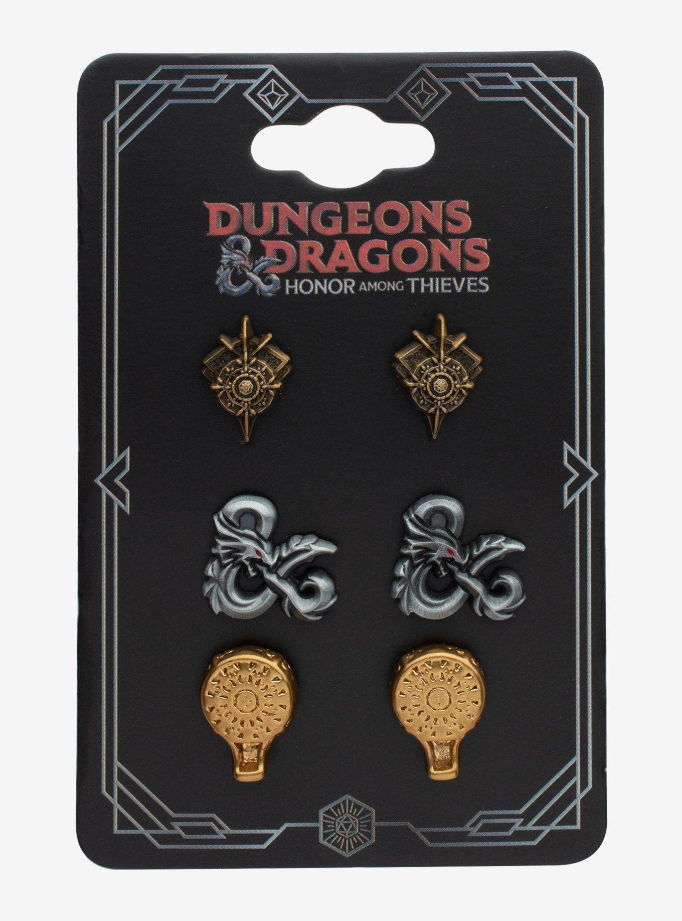 Dungeons and Dragons 3D Stud Earrings Set