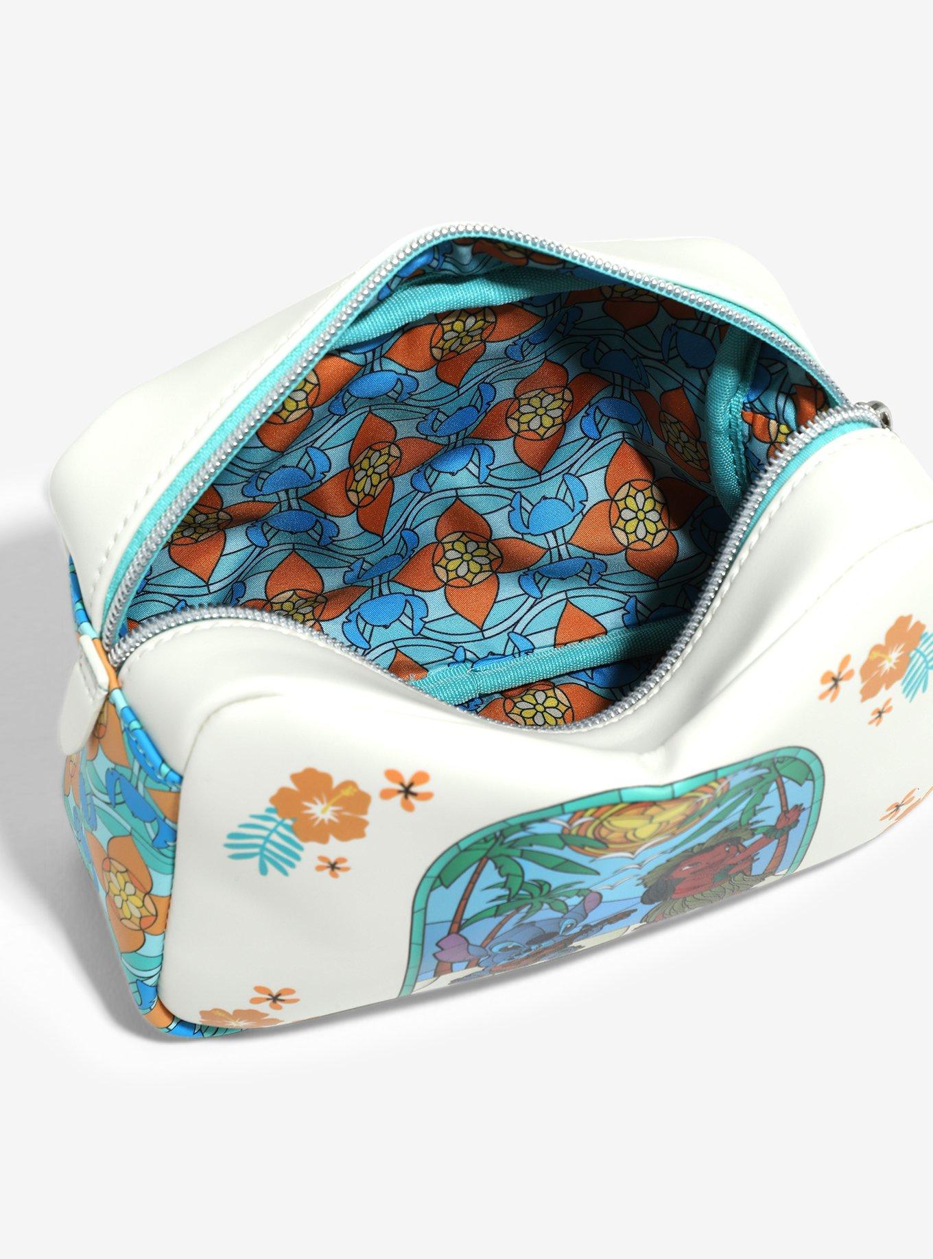 Loungefly Disney Lilo & Stitch Stained Glass Makeup Bag — BoxLunch Exclusive, , alternate