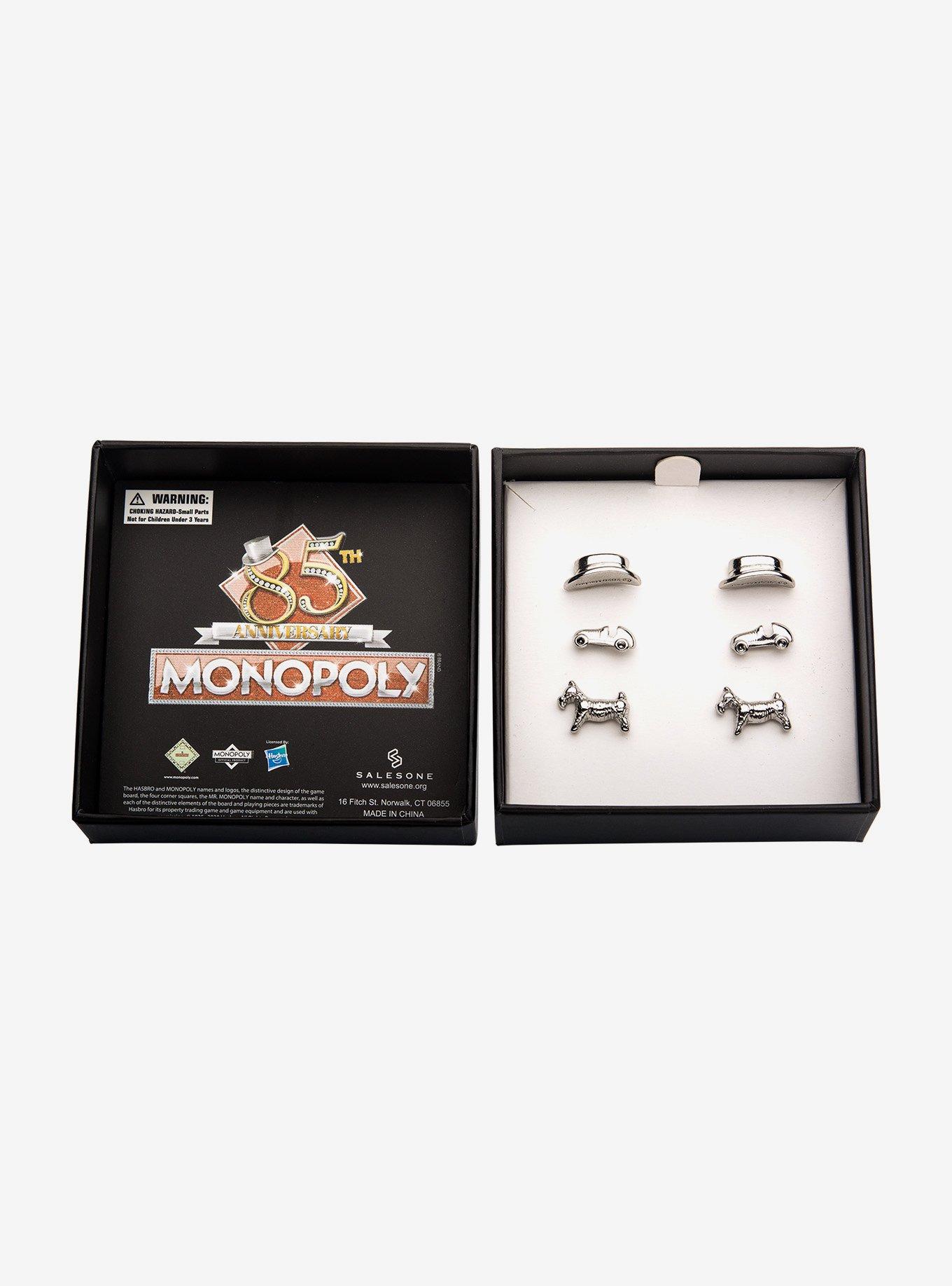 Monopoly Token Stud Earring Set, , alternate