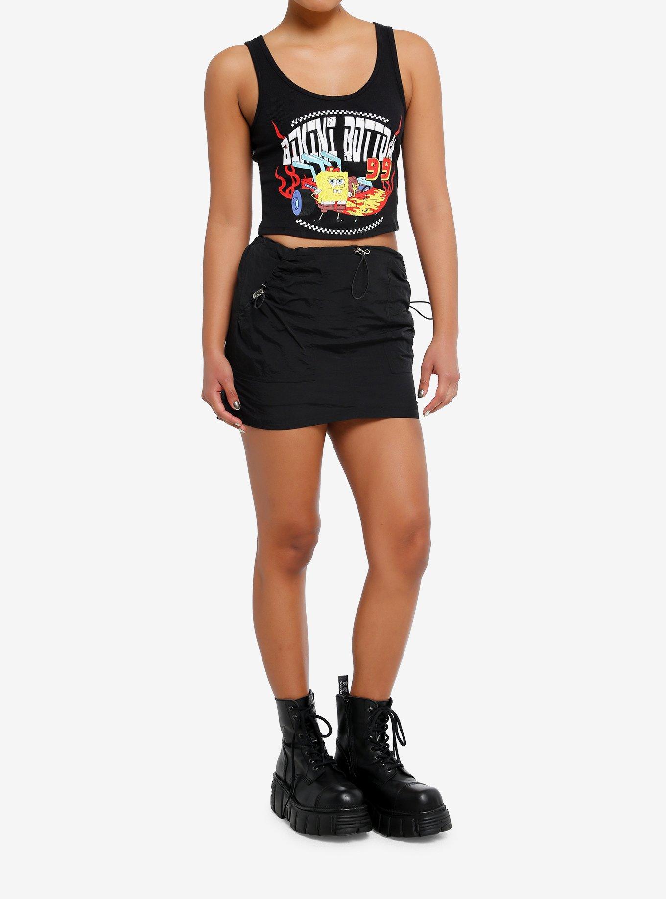 SpongeBob SquarePants Racing Girls Crop Tank Top, , hi-res