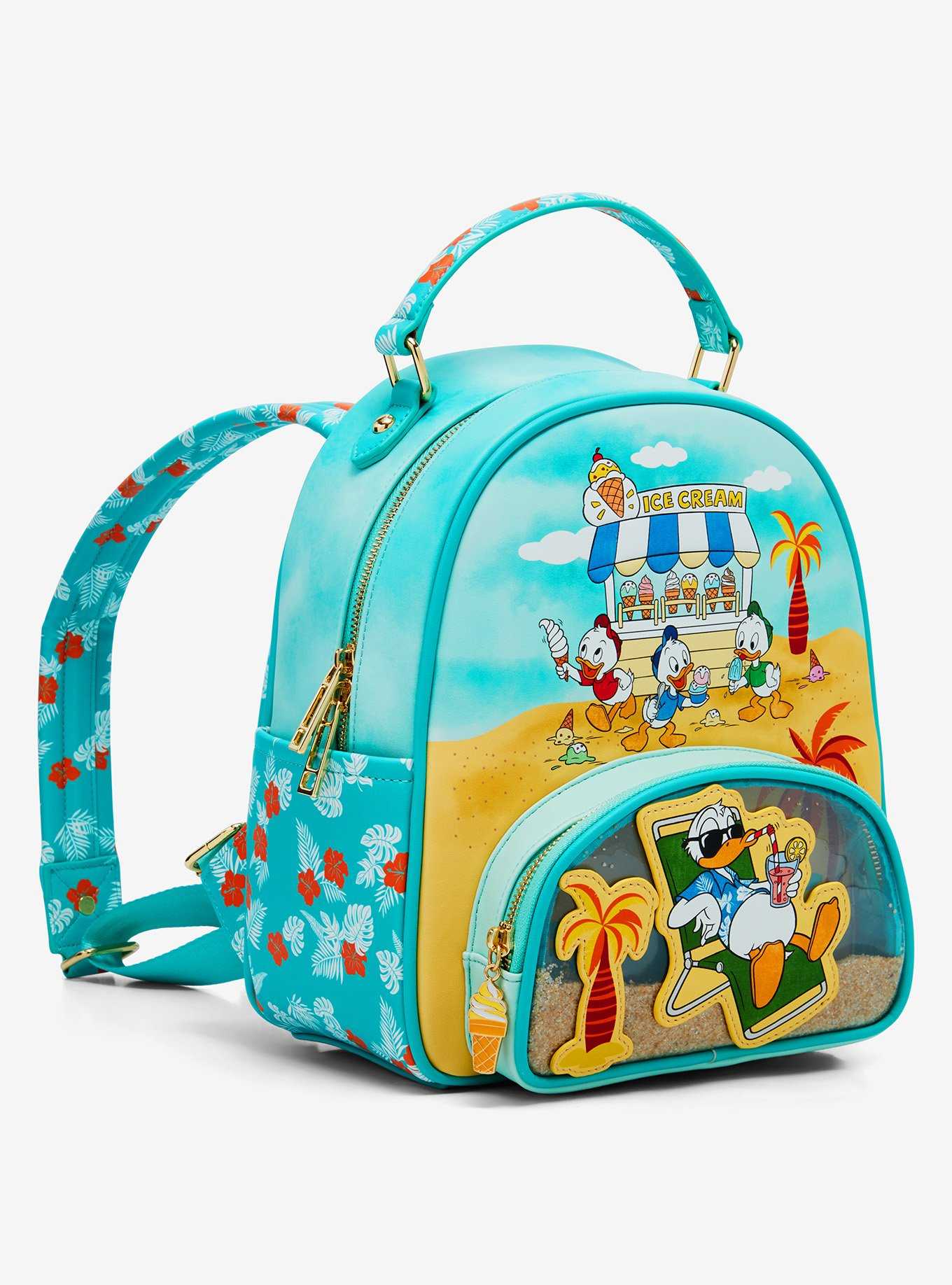Disney Donald Duck 90th Anniversary Beach Mini Backpack — BoxLunch Exclusive, , hi-res