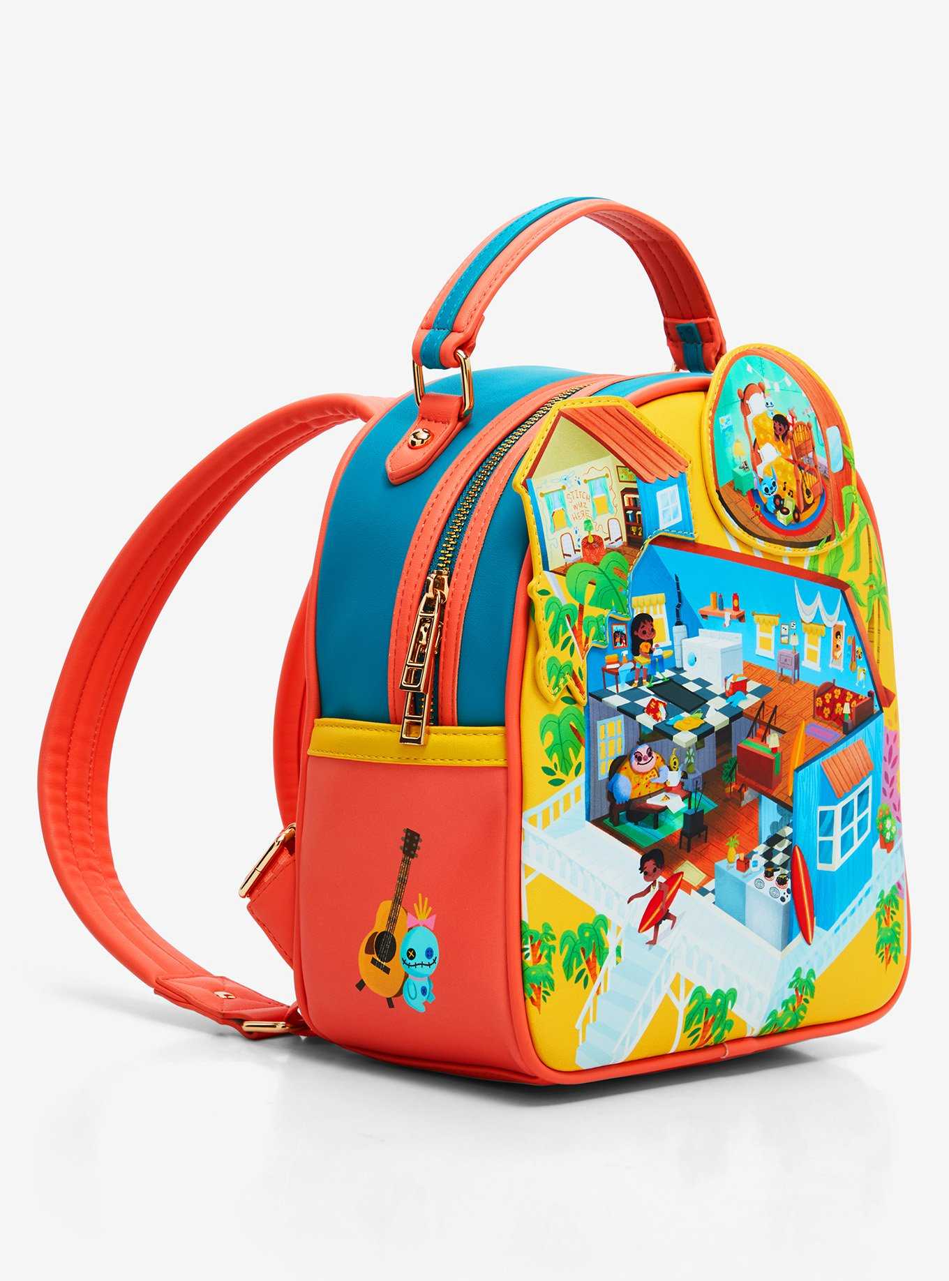Disney Lilo & Stitch Isometric House Mini Backpack - BoxLunch Exclusive, , hi-res