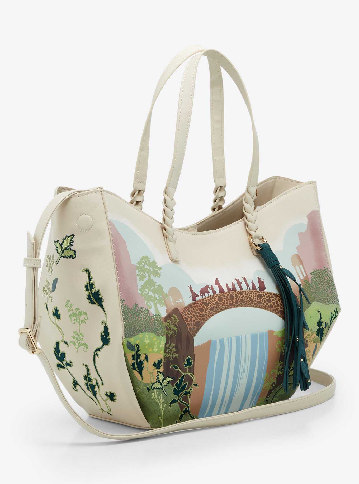 The Lord of The Rings Rivendell Group Silhouette Tote Bag - BoxLunch Exclusive, , hi-res