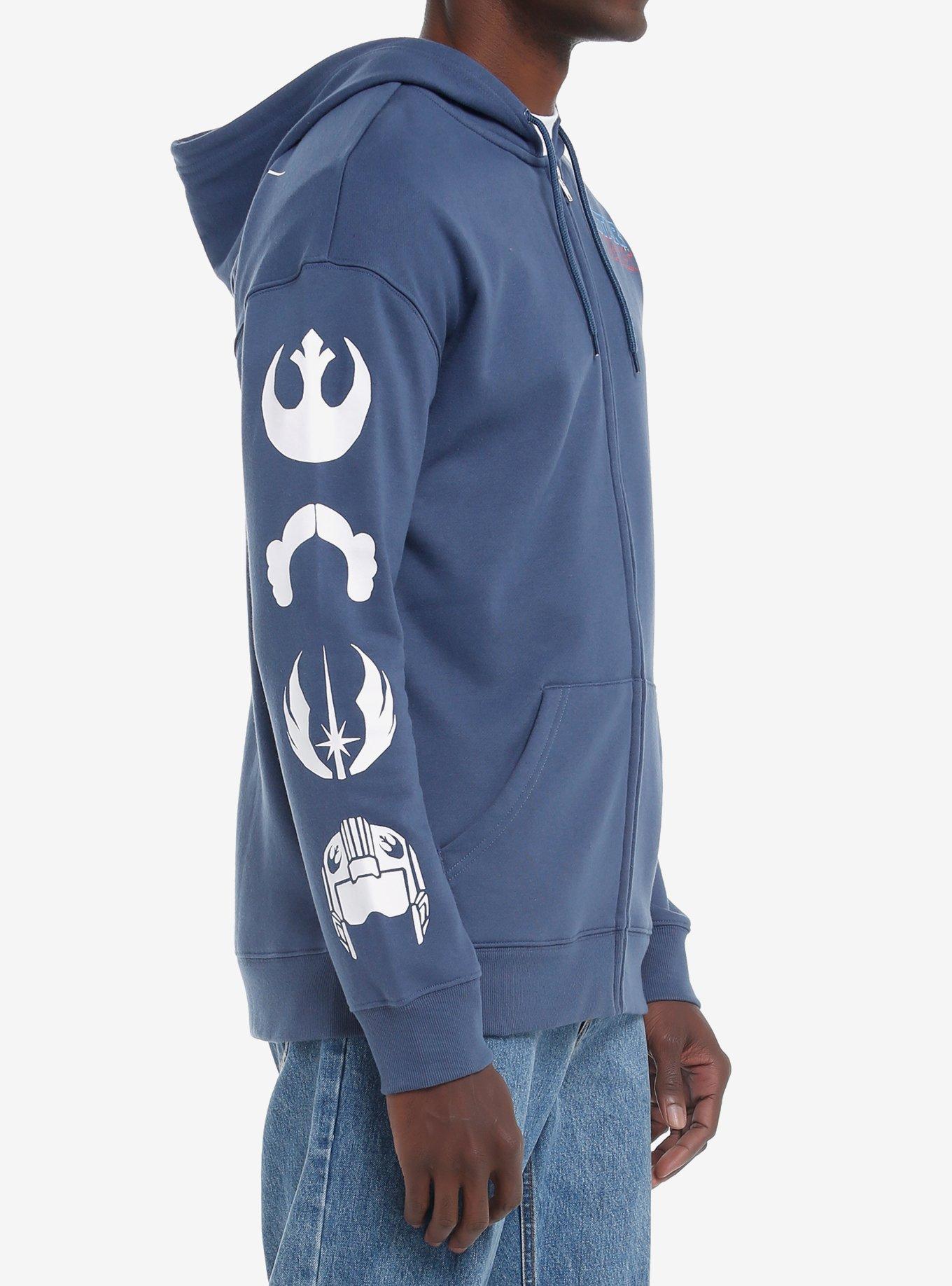 Our Universe Star Wars Rebel Fighters Hoodie Our Universe Exclusive, BLUE, alternate