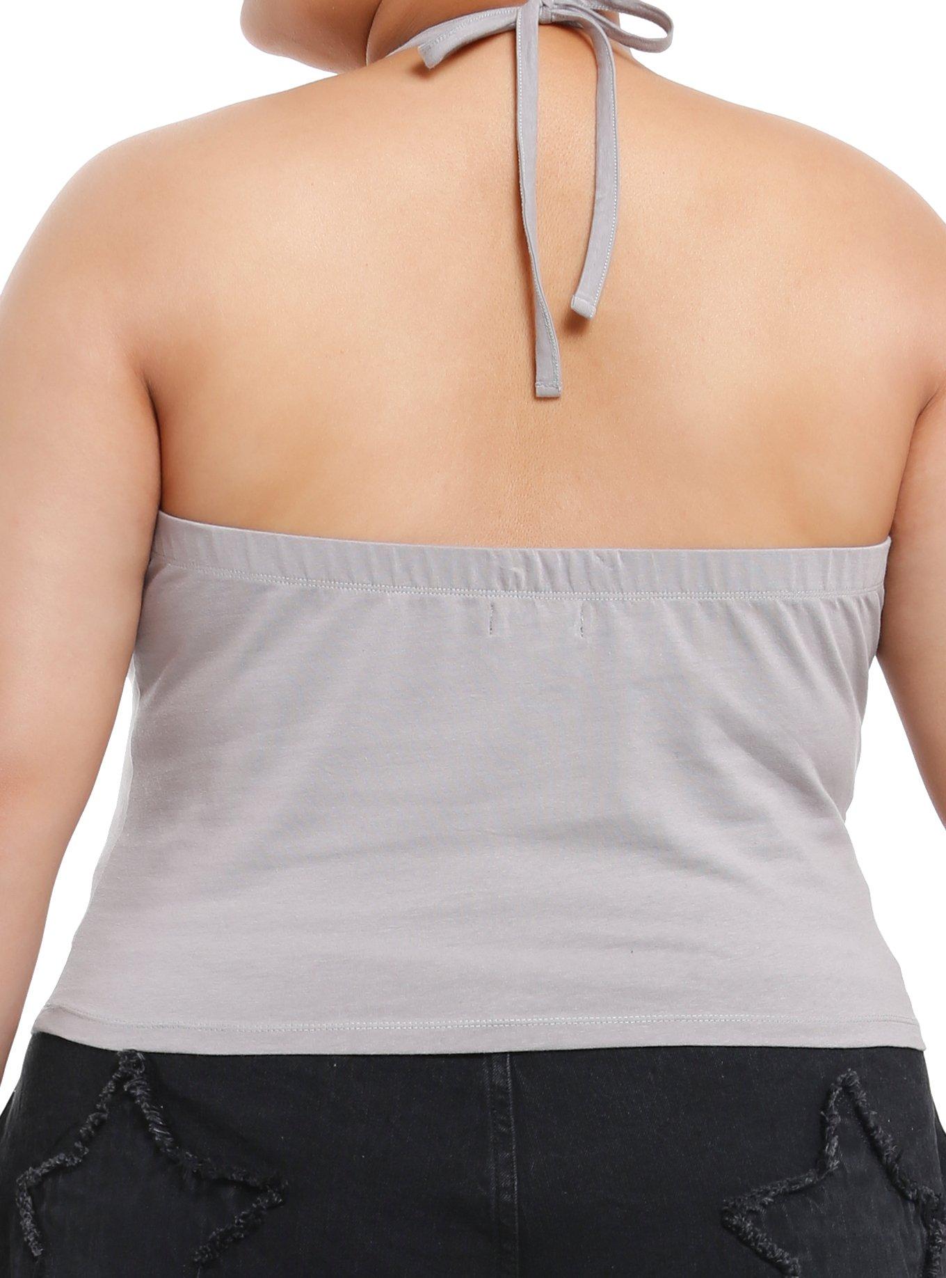 Social Collision Skull & Star Girls Halter Top Plus Size