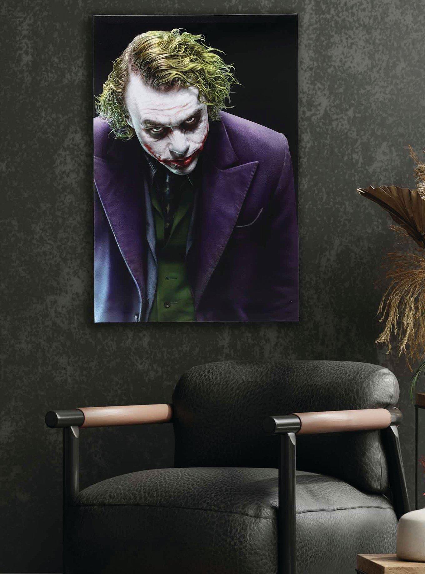 DC Comics Joker The Dark Knight Close Up Canvas Wall Art, , alternate