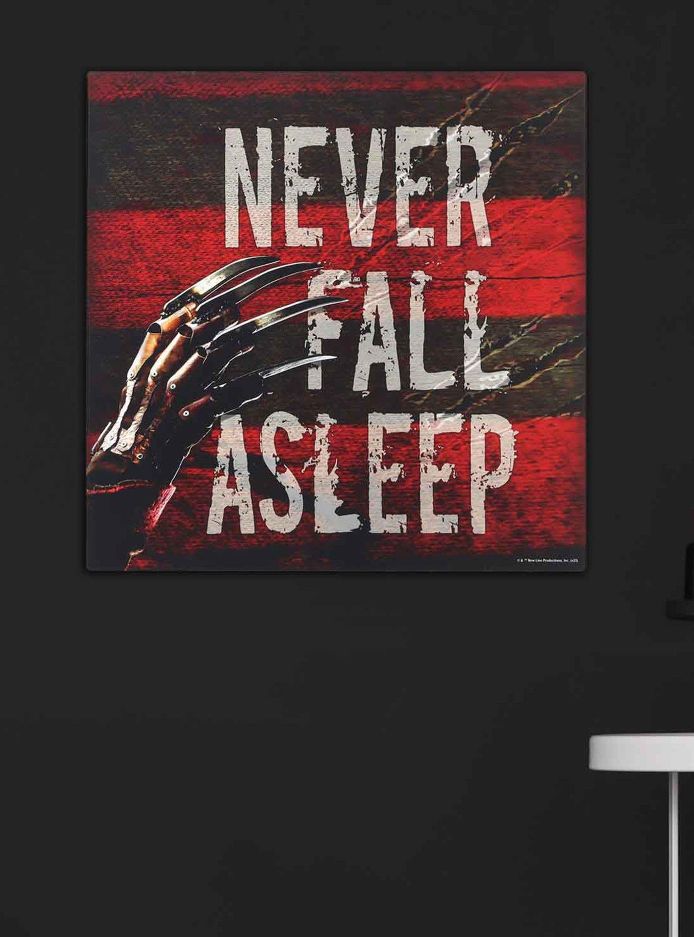 A Nightmare on Elm Street Never Fall Asleep Wood Wall Decor, , alternate