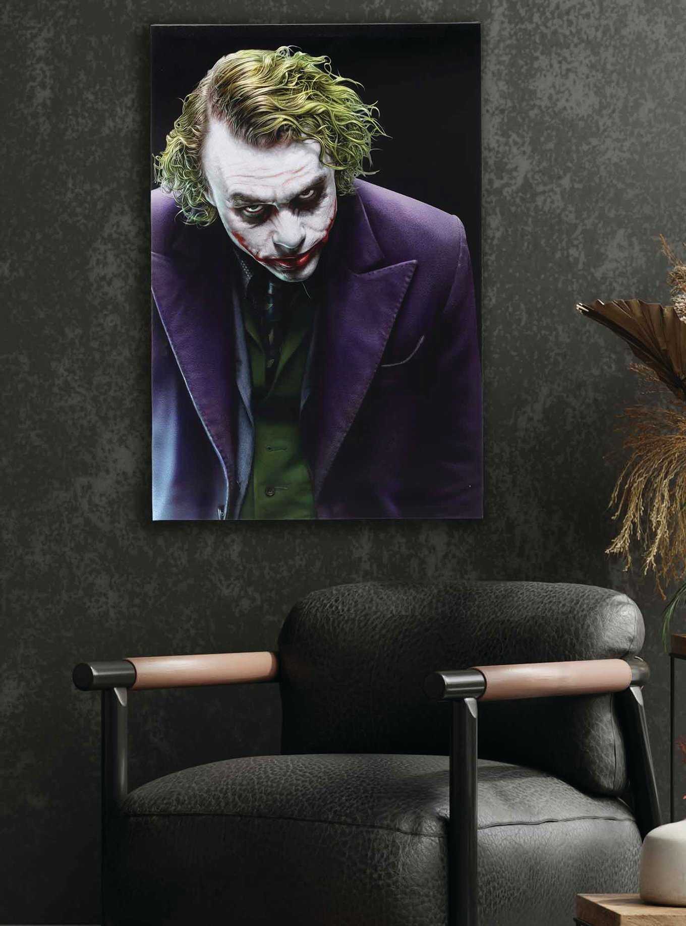 DC Comics Joker The Dark Knight Close Up Canvas Wall Art, , hi-res