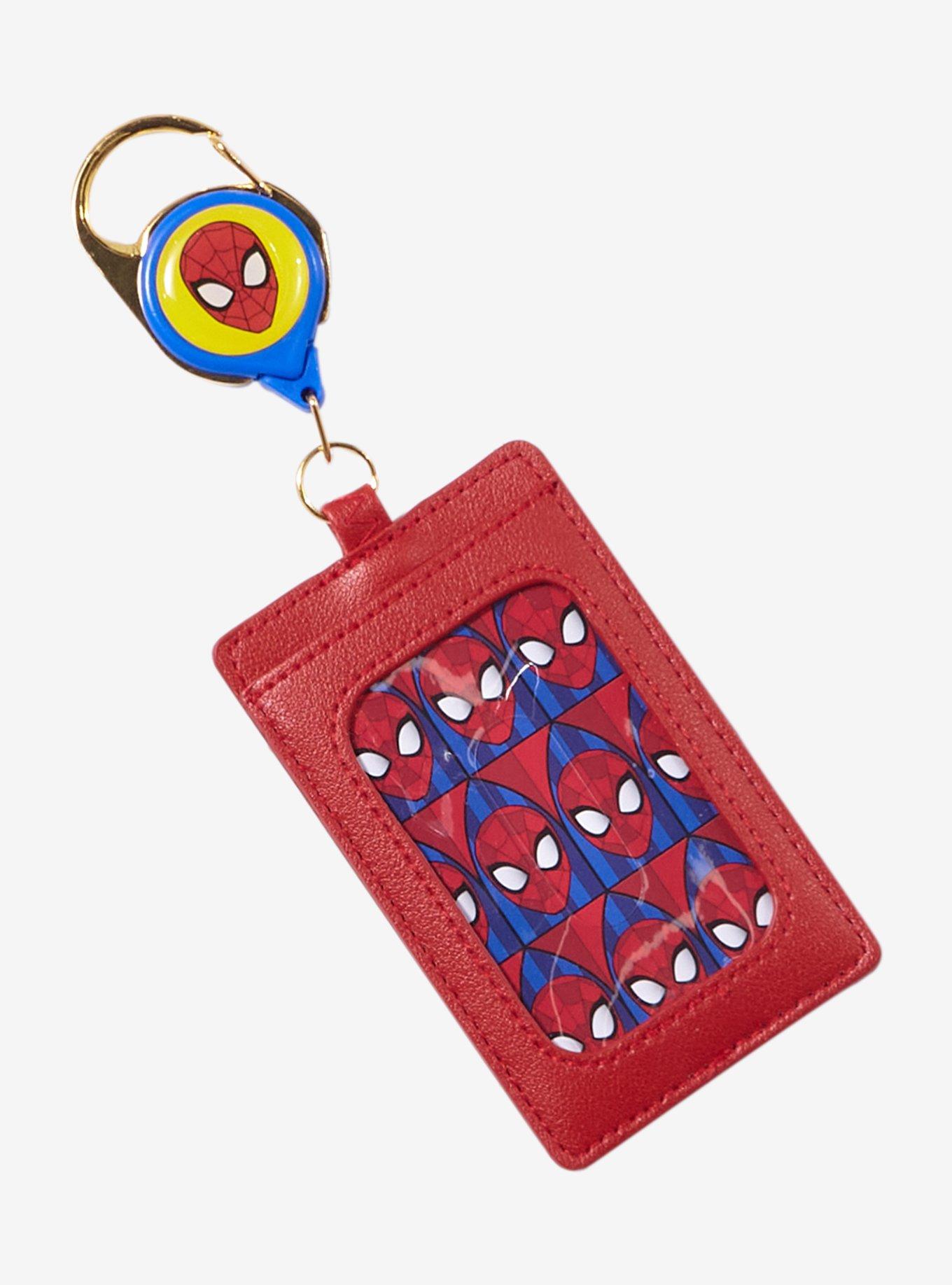 Loungefly Marvel Spider-Man Stained Glass Portrait Retractable Lanyard - BoxLunch Exclusive, , alternate