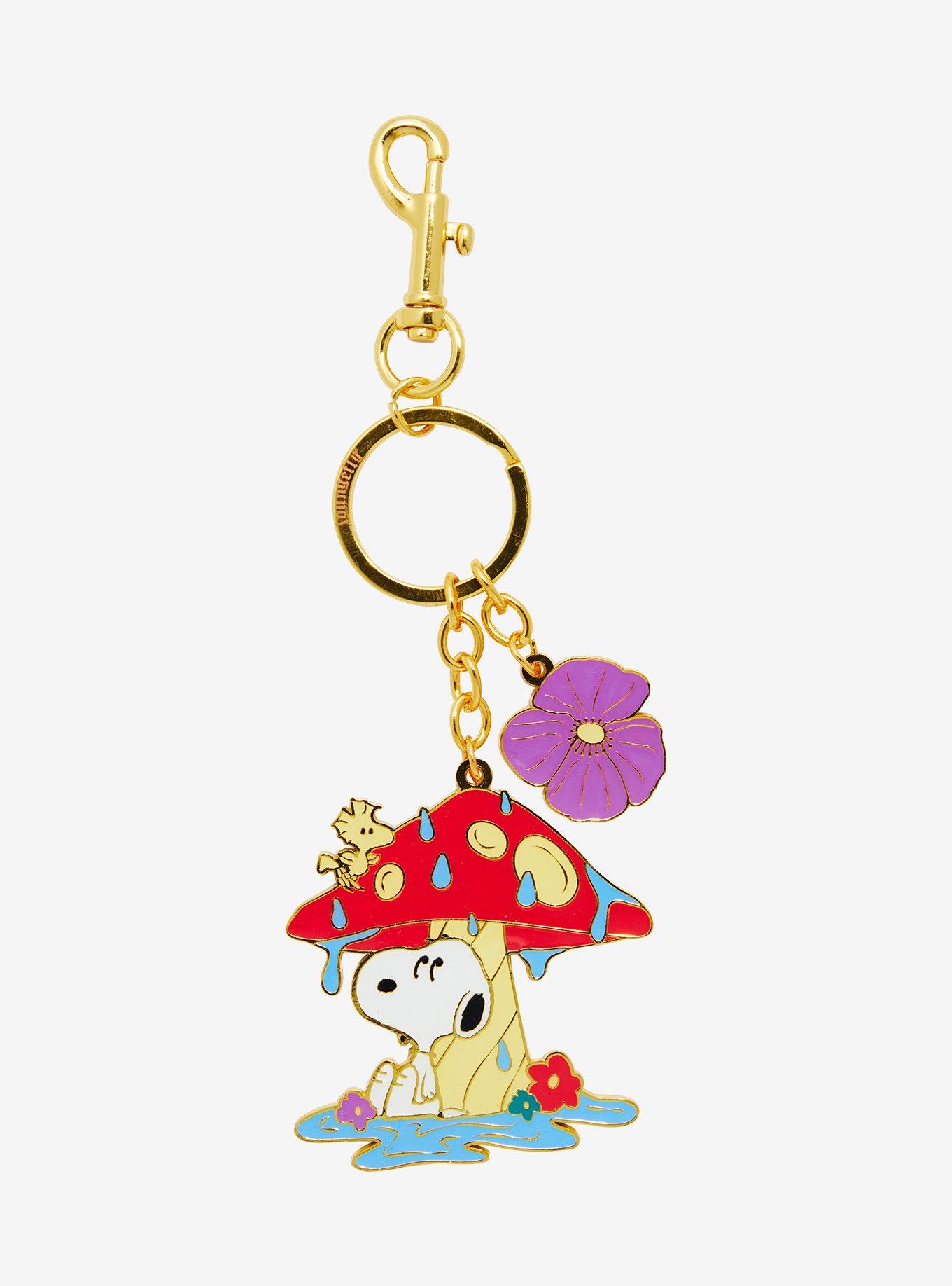 Loungefly Peanuts Snoopy and Woodstock Mushroom Keychain &mdash; BoxLunch Exclusive, , alternate