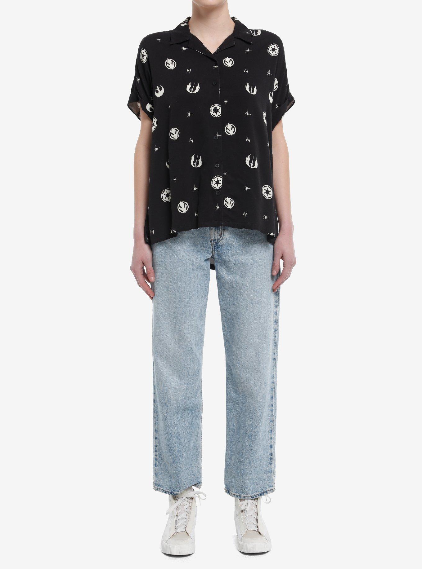 Her Universe Star Wars Icons Dolman Woven Button-Up Her Universe Exclusive, , hi-res