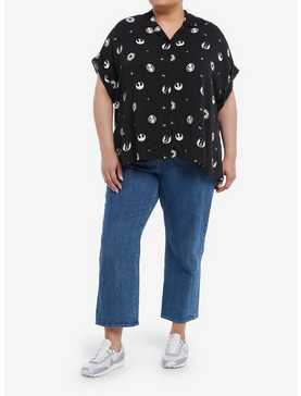Her Universe Star Wars Icons Dolman Woven Button-Up Plus Size Her Universe Exclusive, , hi-res