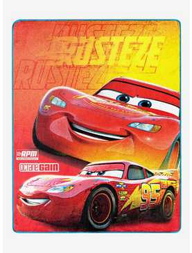 Disney Pixar Cars Rusteze Lightning Silk Touch Throw With Cloud Pillow, , hi-res
