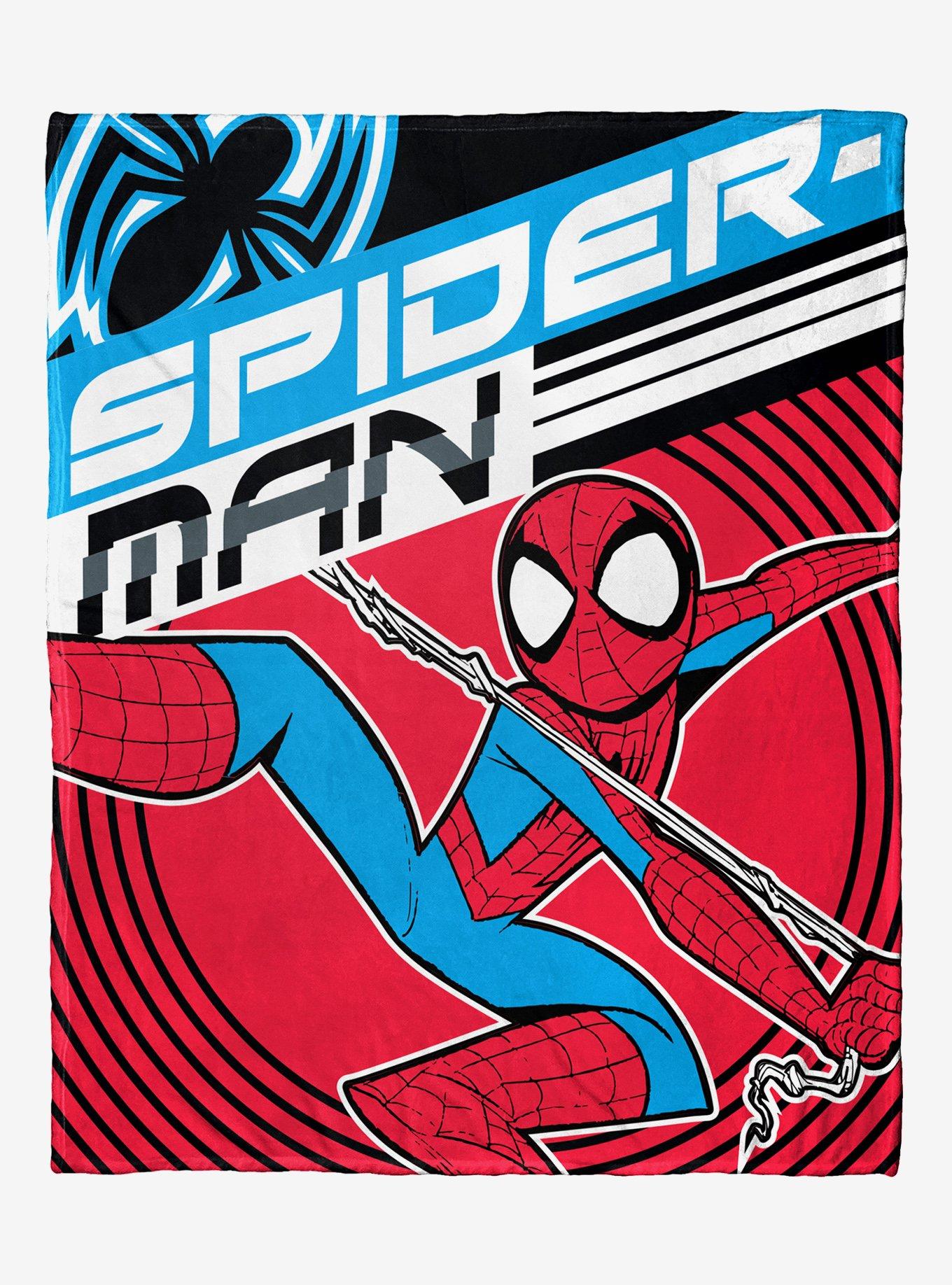 Marvel Spider-Man Speedy Swing Silk Touch Throw With Cloud Pillow, , hi-res
