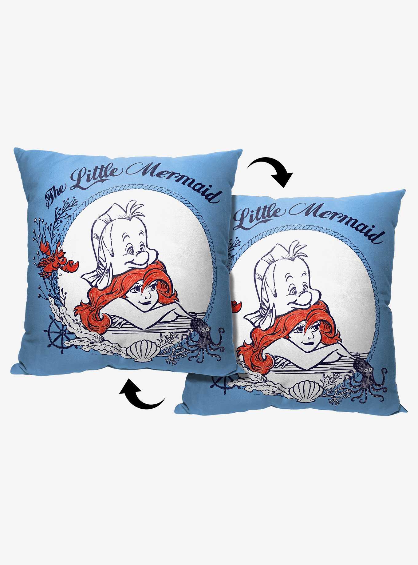 Disney The Little Mermaid Classic Nautical Dreams Printed Throw Pillow, , hi-res