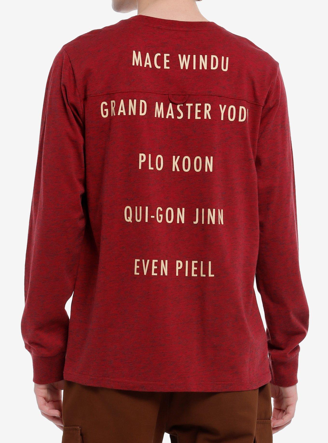 Our Universe Star Wars Jedi Council Long-Sleeve T-Shirt Our Universe Exclusive, BURGUNDY, alternate