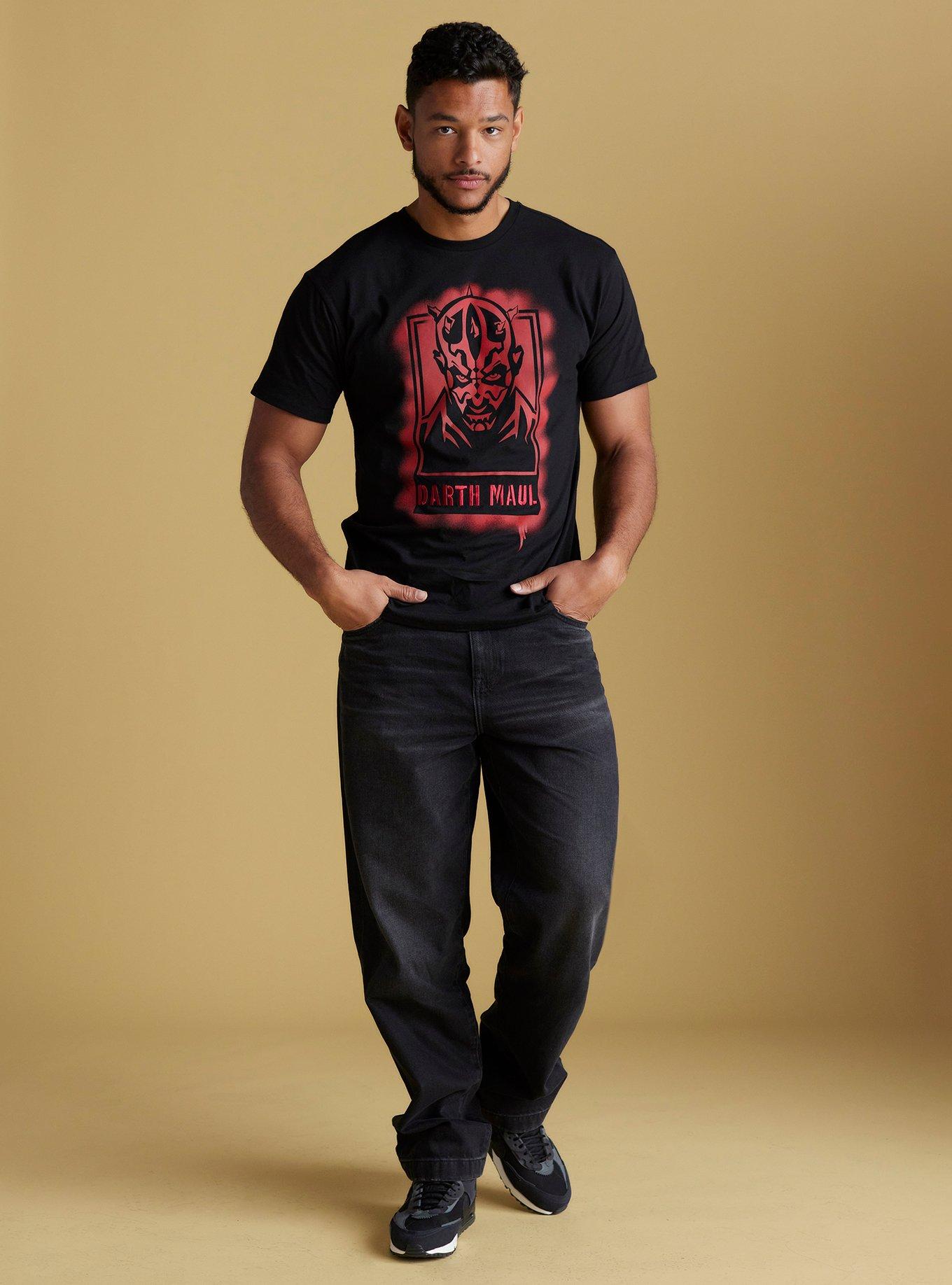 Our Universe Star Wars Darth Maul Portrait T-Shirt Our Universe Exclusive, BLACK  RED, alternate