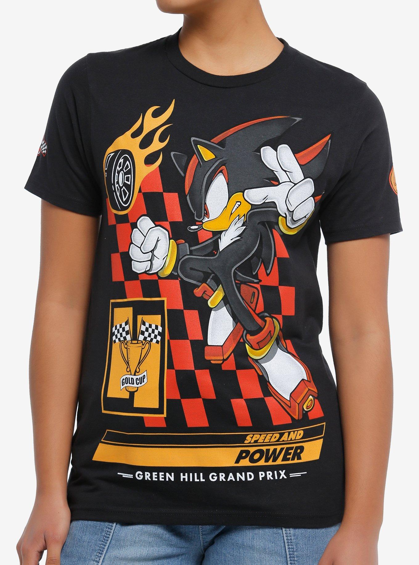 Sonic The Hedgehog Shadow Racing Boyfriend Fit Girls T-Shirt