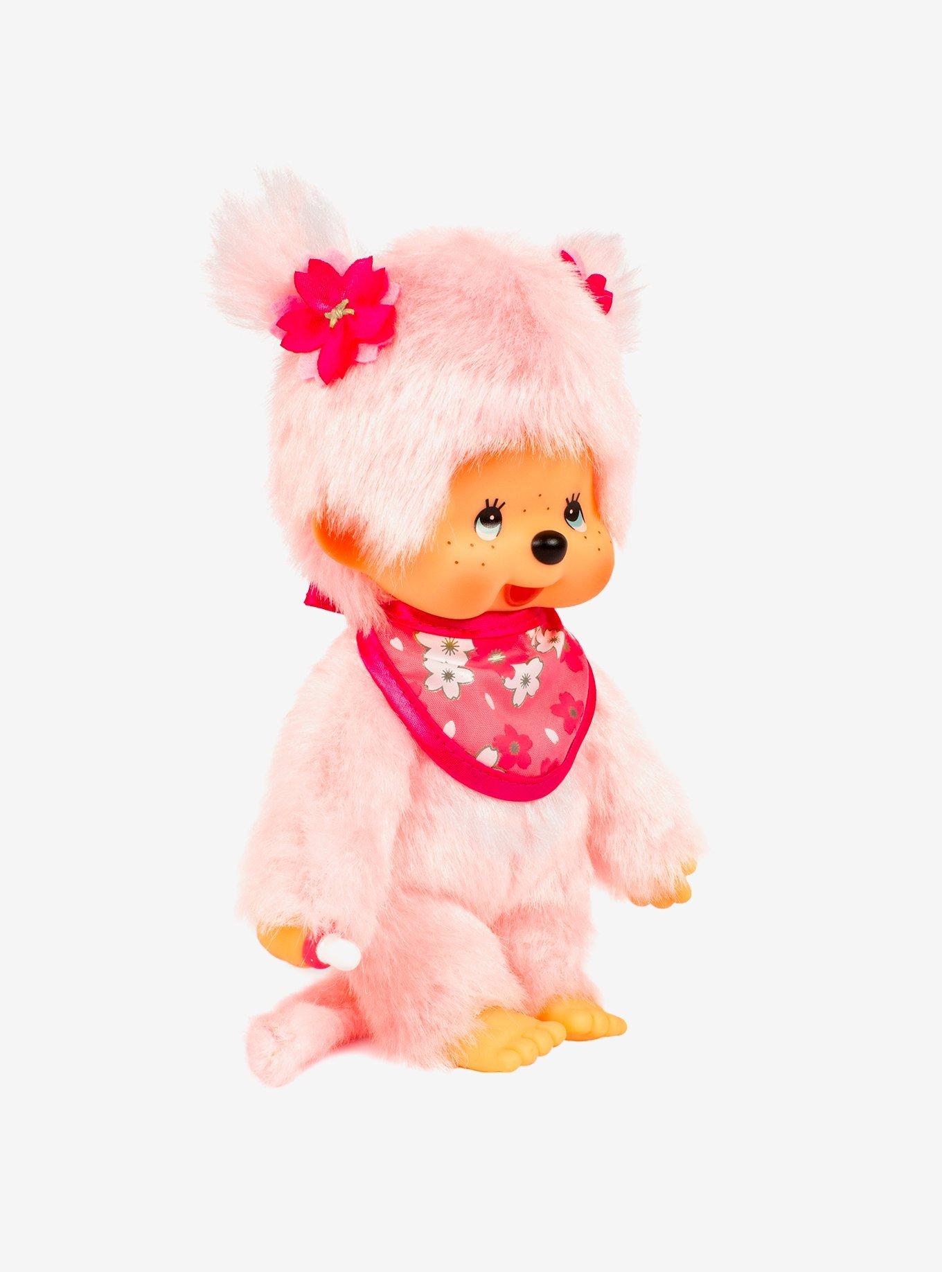 Monchhichi Pink Sakura Girl Doll, , alternate