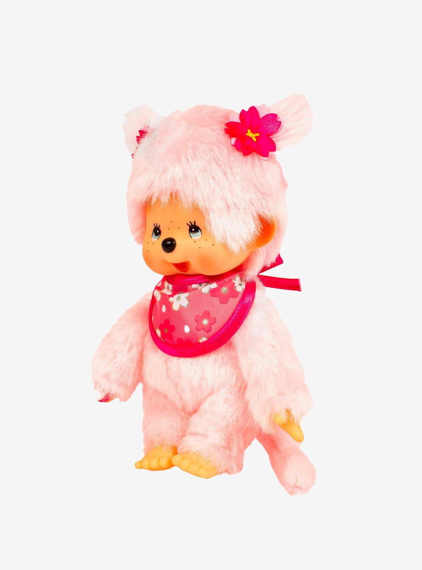 Monchhichi Pink Sakura Girl Doll, , alternate