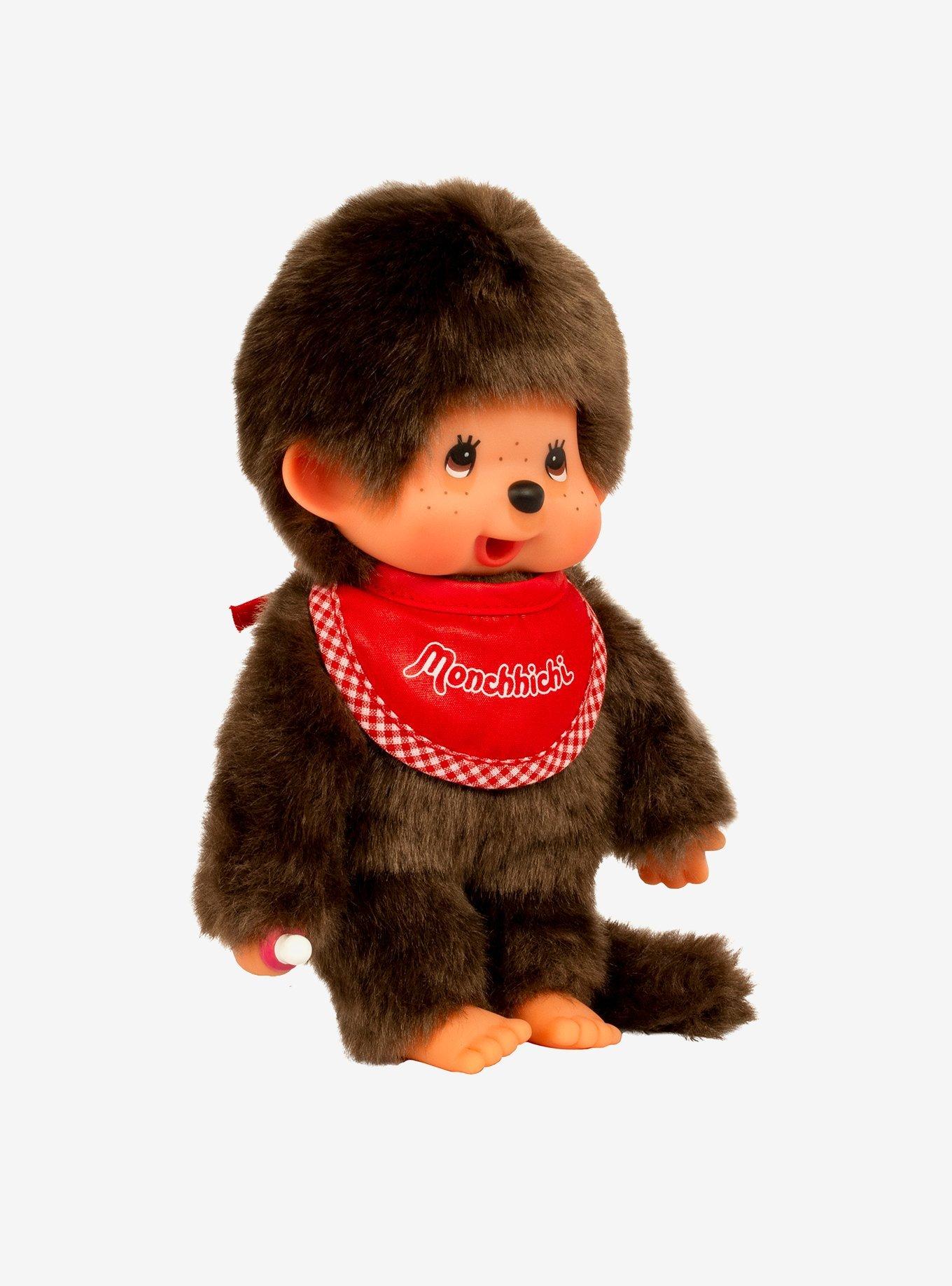 Monchhichi Red Bib Boy Doll, , hi-res