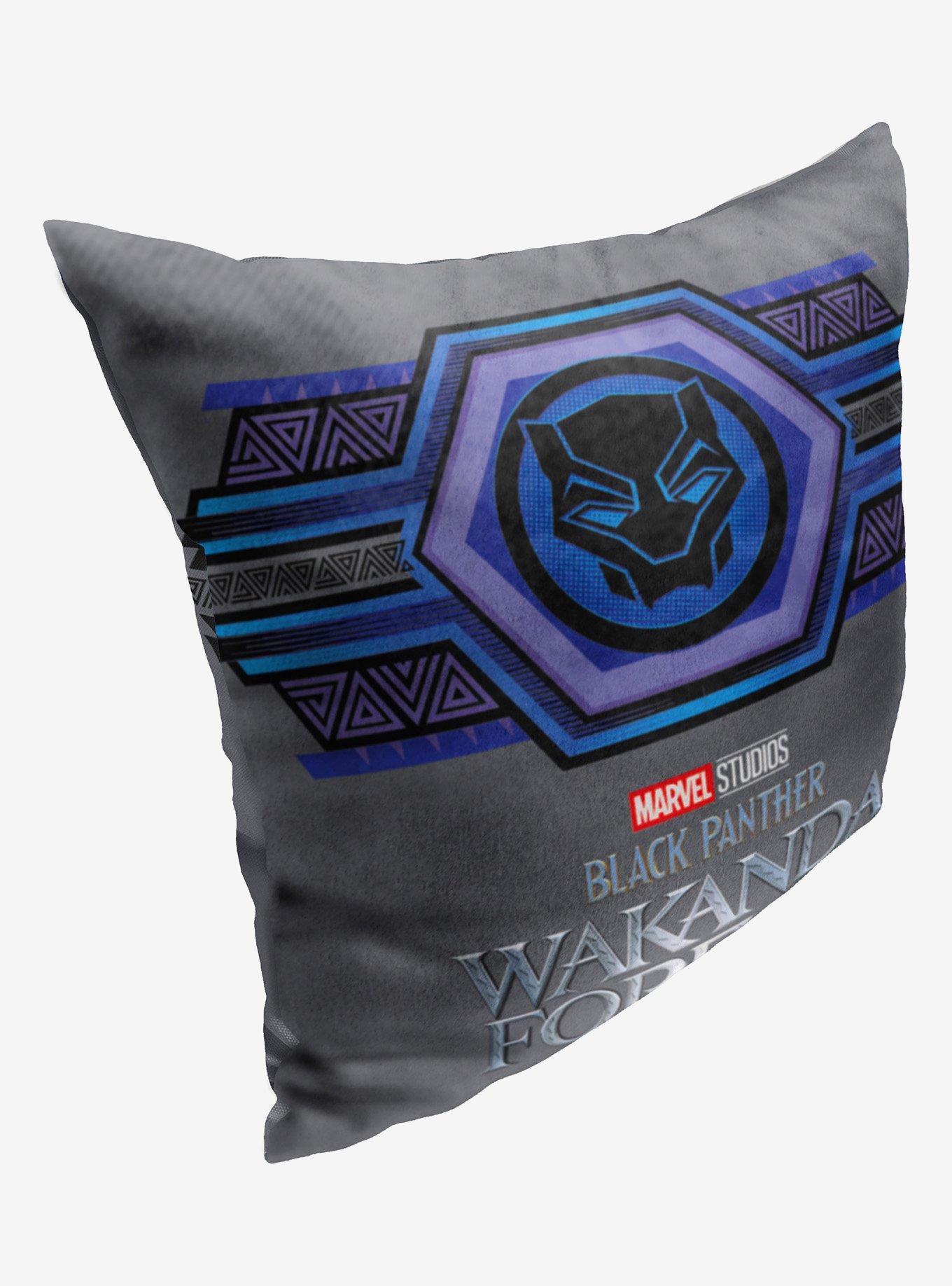 Marvel Black Panther Emblem Printed Throw Pillow, , hi-res