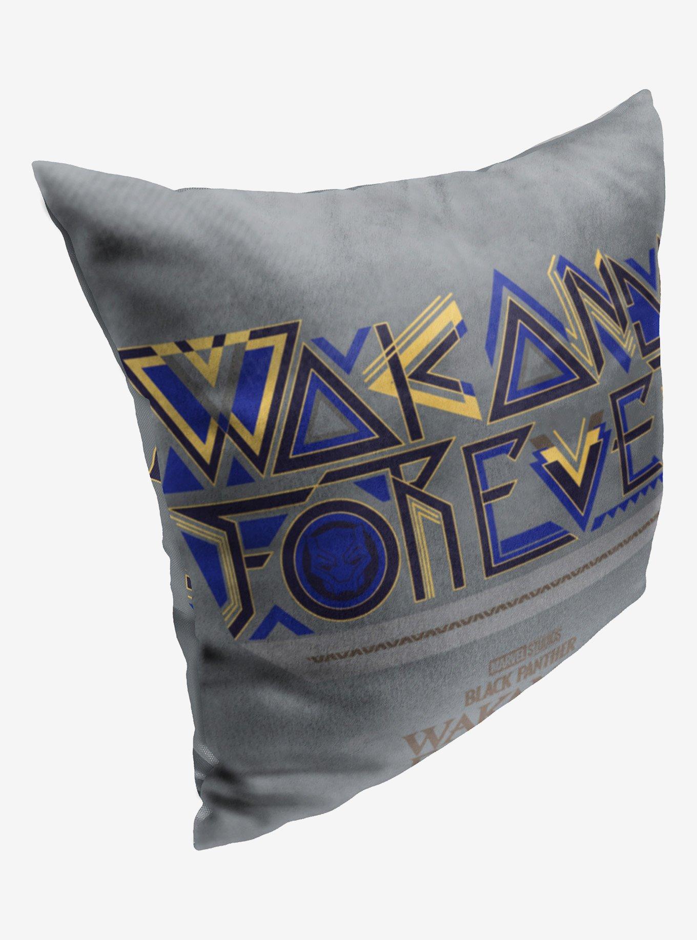 Marvel Black Panther Wakanda Forever Printed Throw Pillow, , alternate