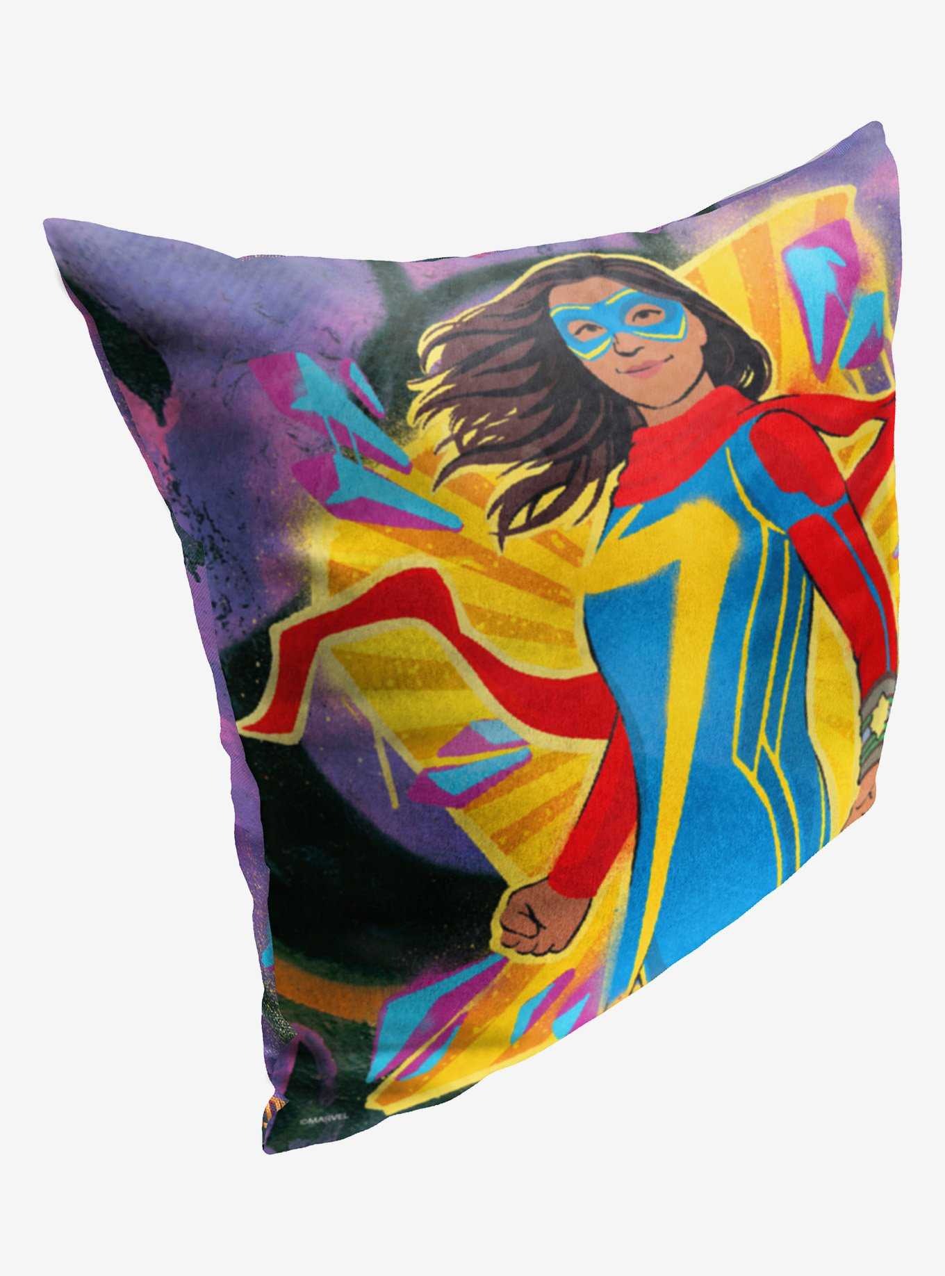 Marvel Ms Marvel Graffiti Marvel Printed Throw Pillow, , hi-res