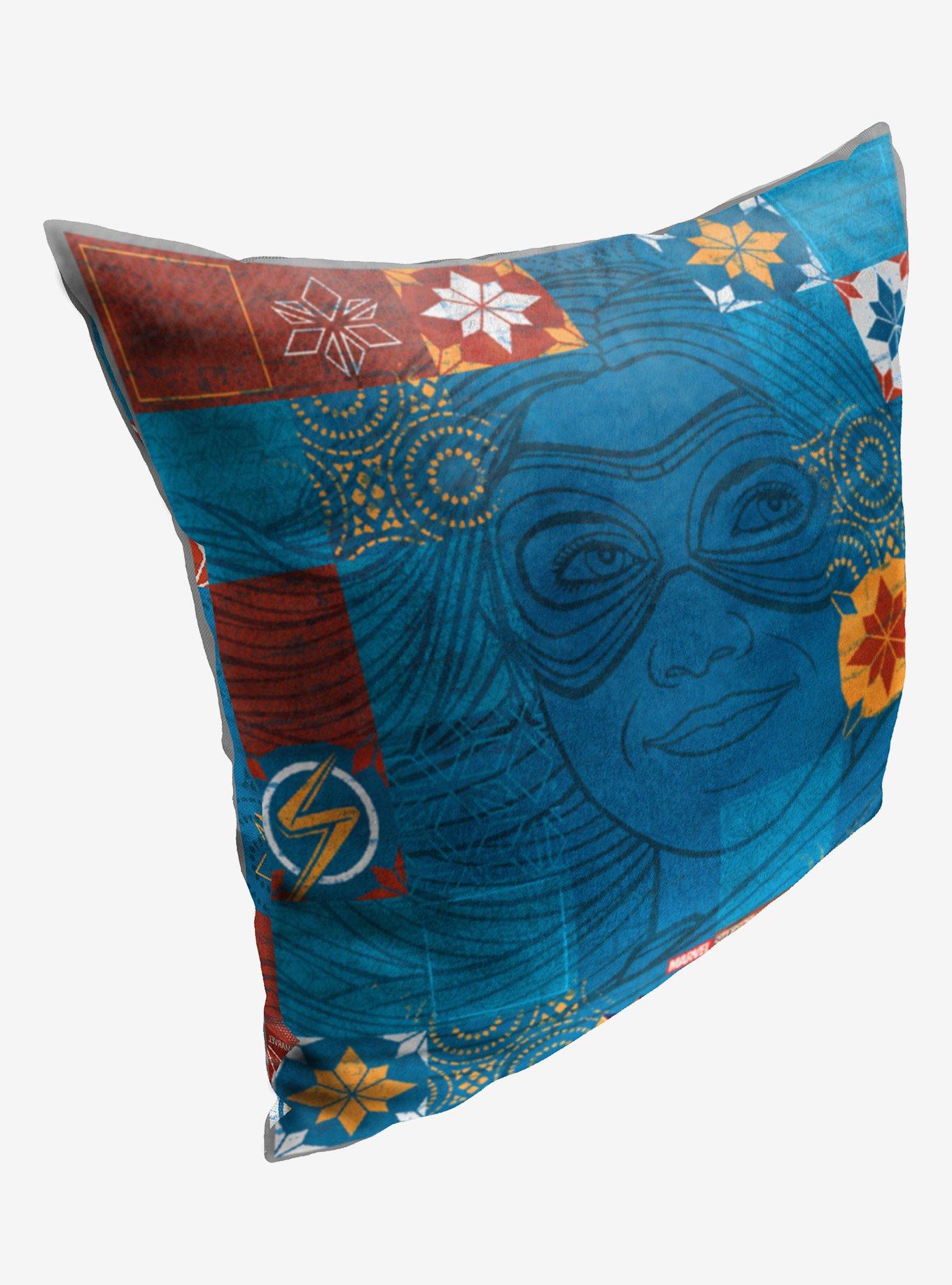 Marvel Ms Marvel Quilt Kamala Printed Throw Pillow, , alternate